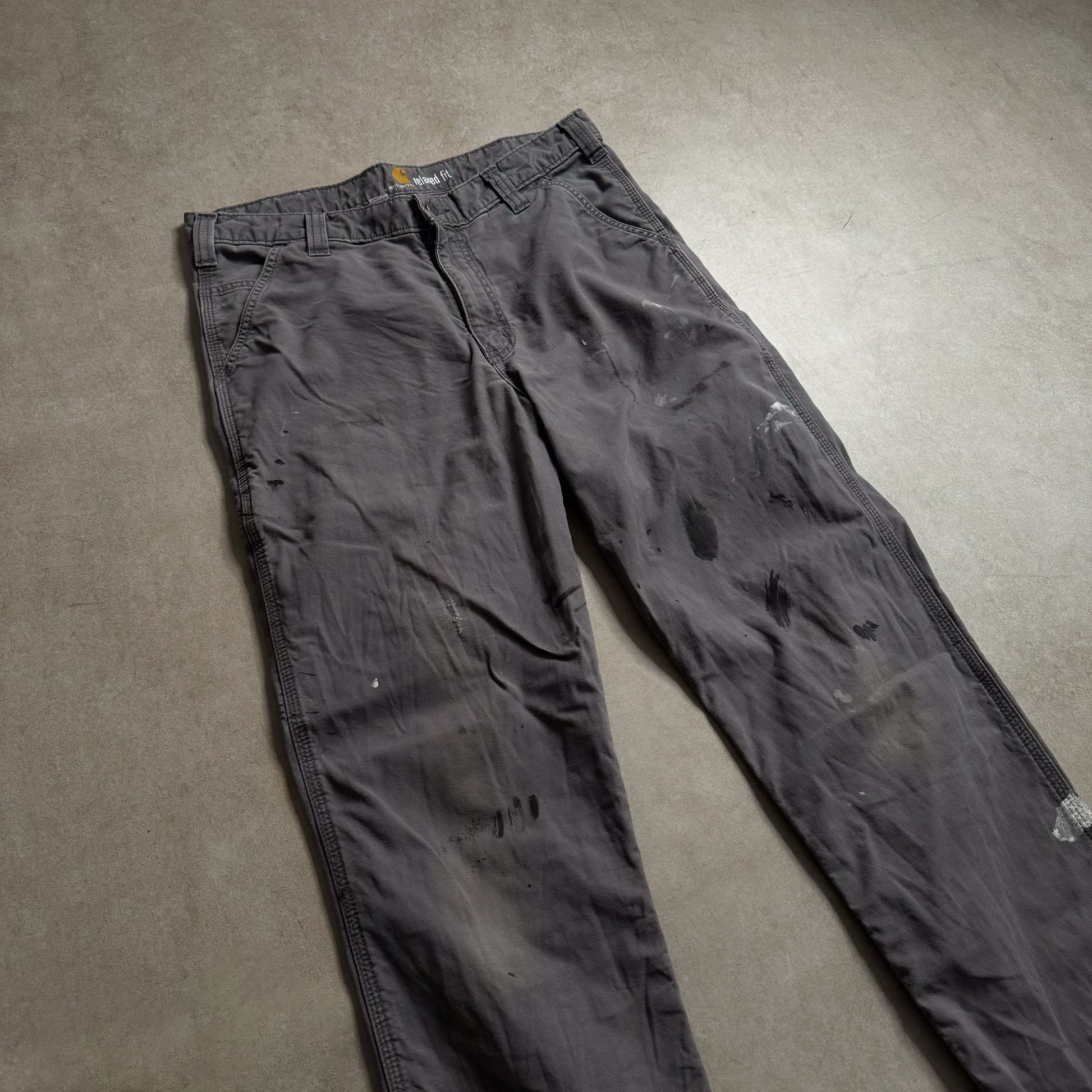 Carhartt Grey Relaxed Cargo Pants - 34 sullivansvintage