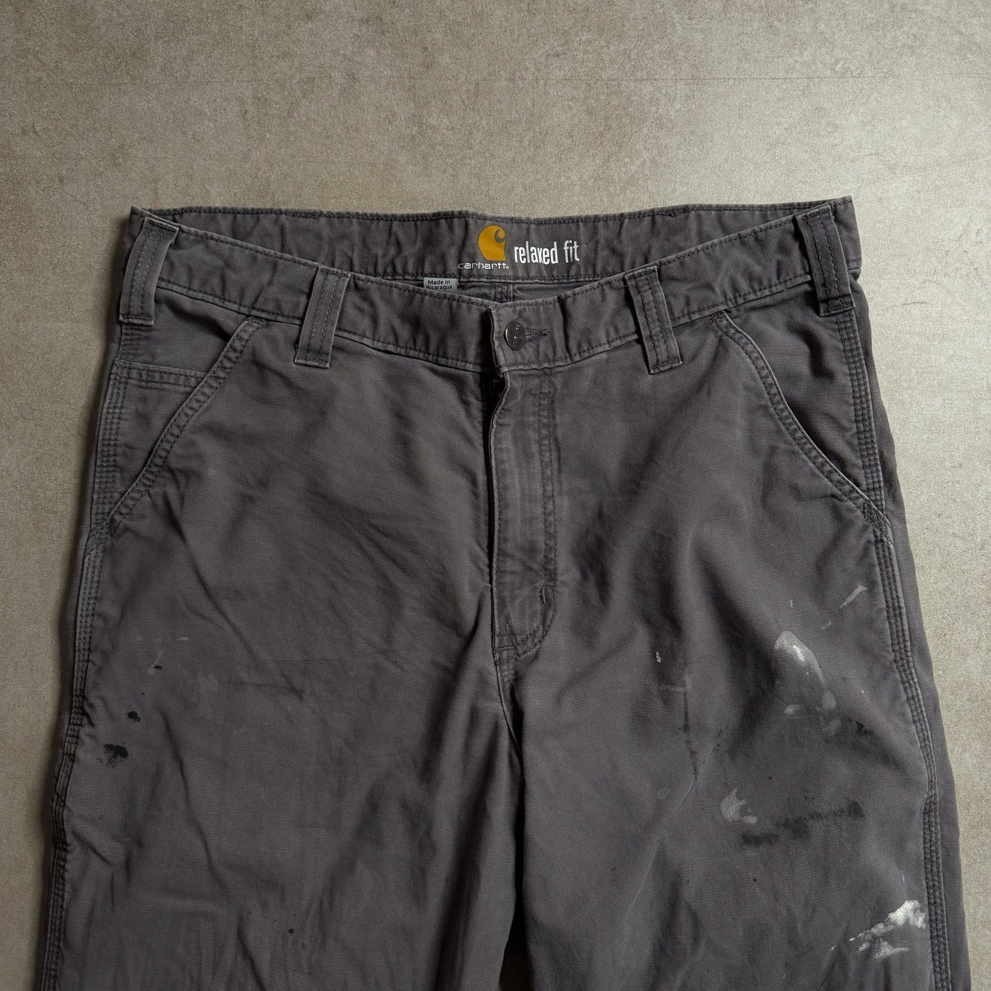 Carhartt Grey Relaxed Cargo Pants - 34 sullivansvintage