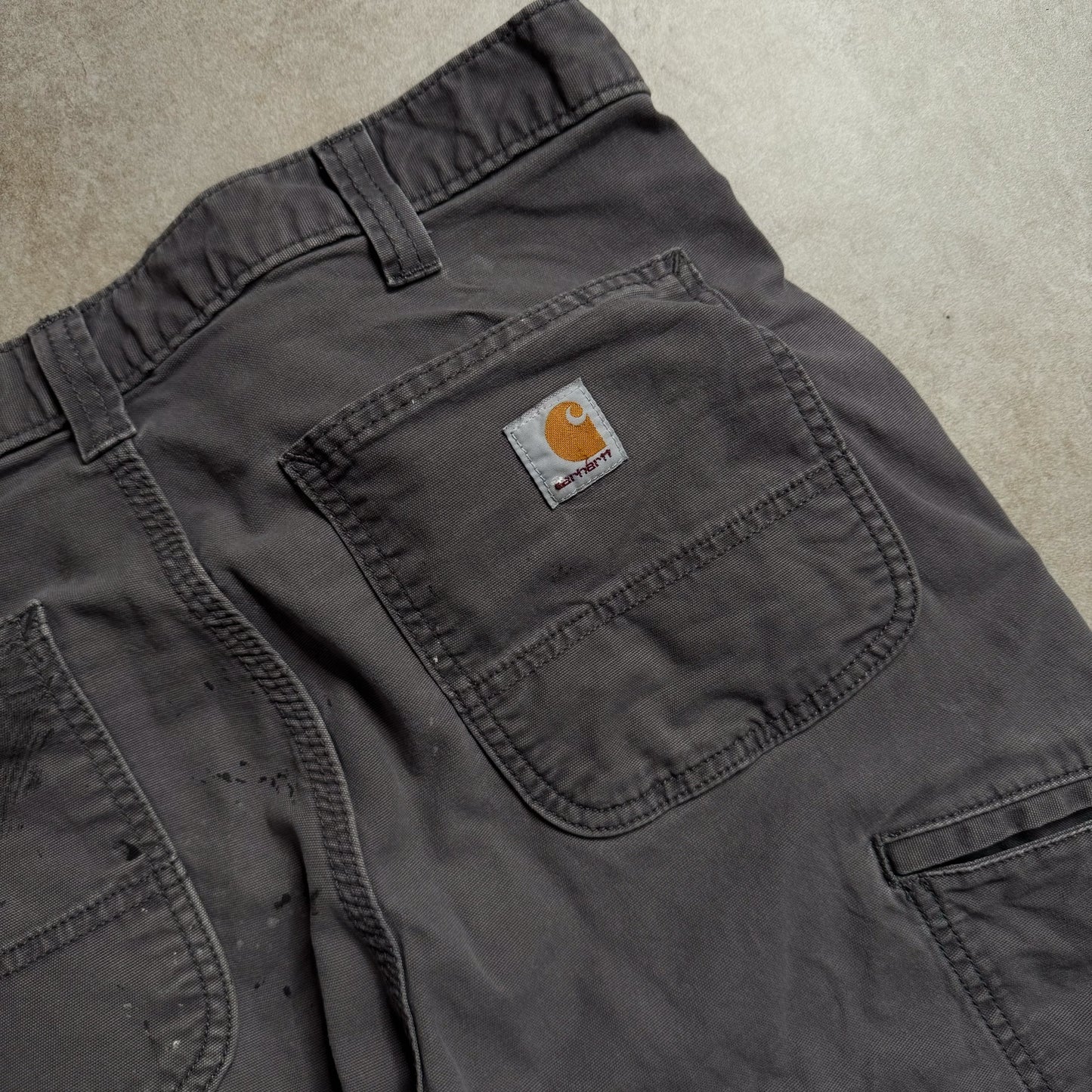 Carhartt Grey Relaxed Cargo Pants - 34 sullivansvintage