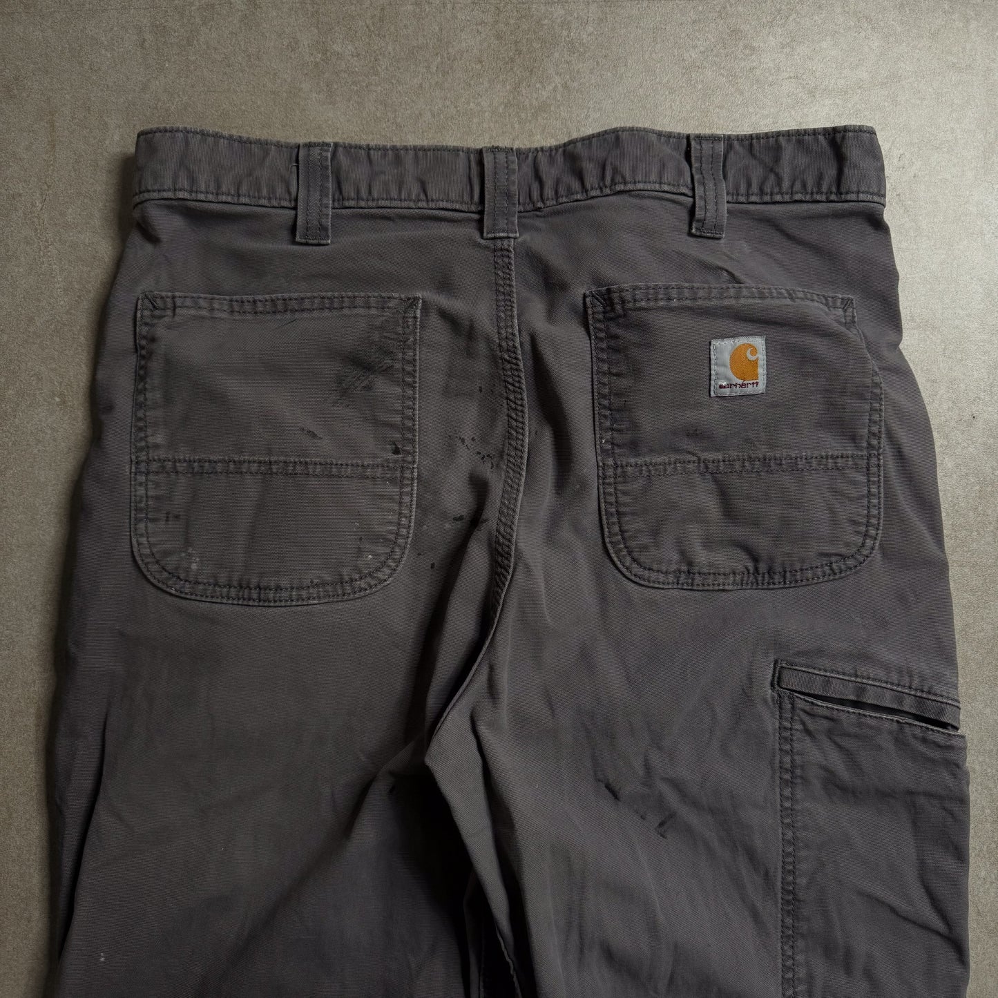 Carhartt Grey Relaxed Cargo Pants - 34 sullivansvintage