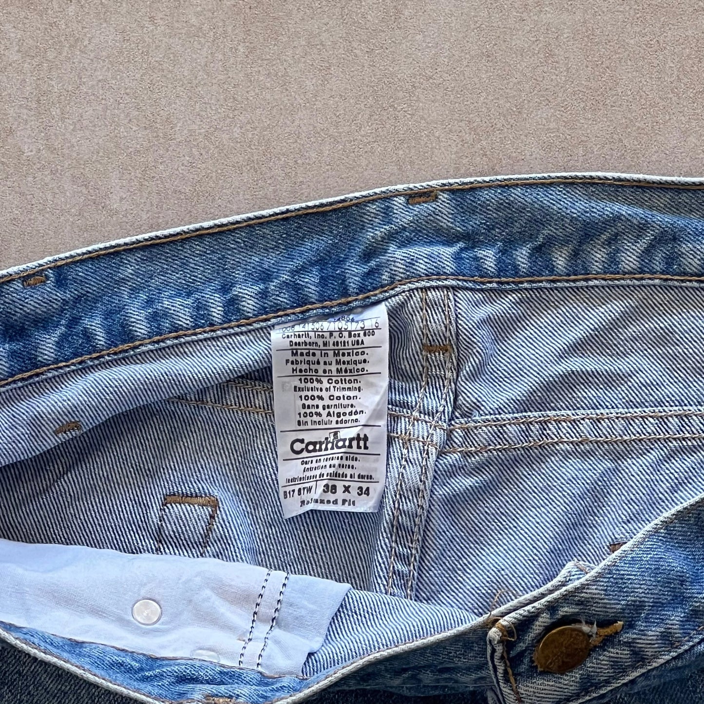 Carhartt-Relaxed-Fit-Blue-Denim-Jeans-38in-sullivansvintage