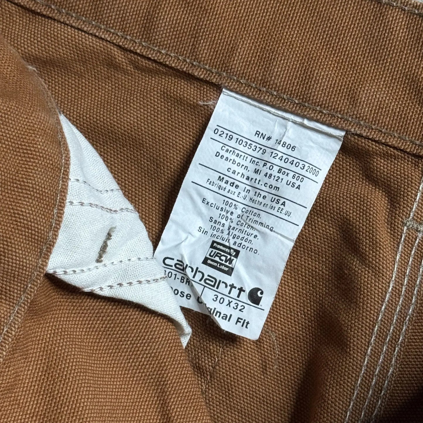 Carhartt Tan Double Knee Pants - 30 sullivansvintage