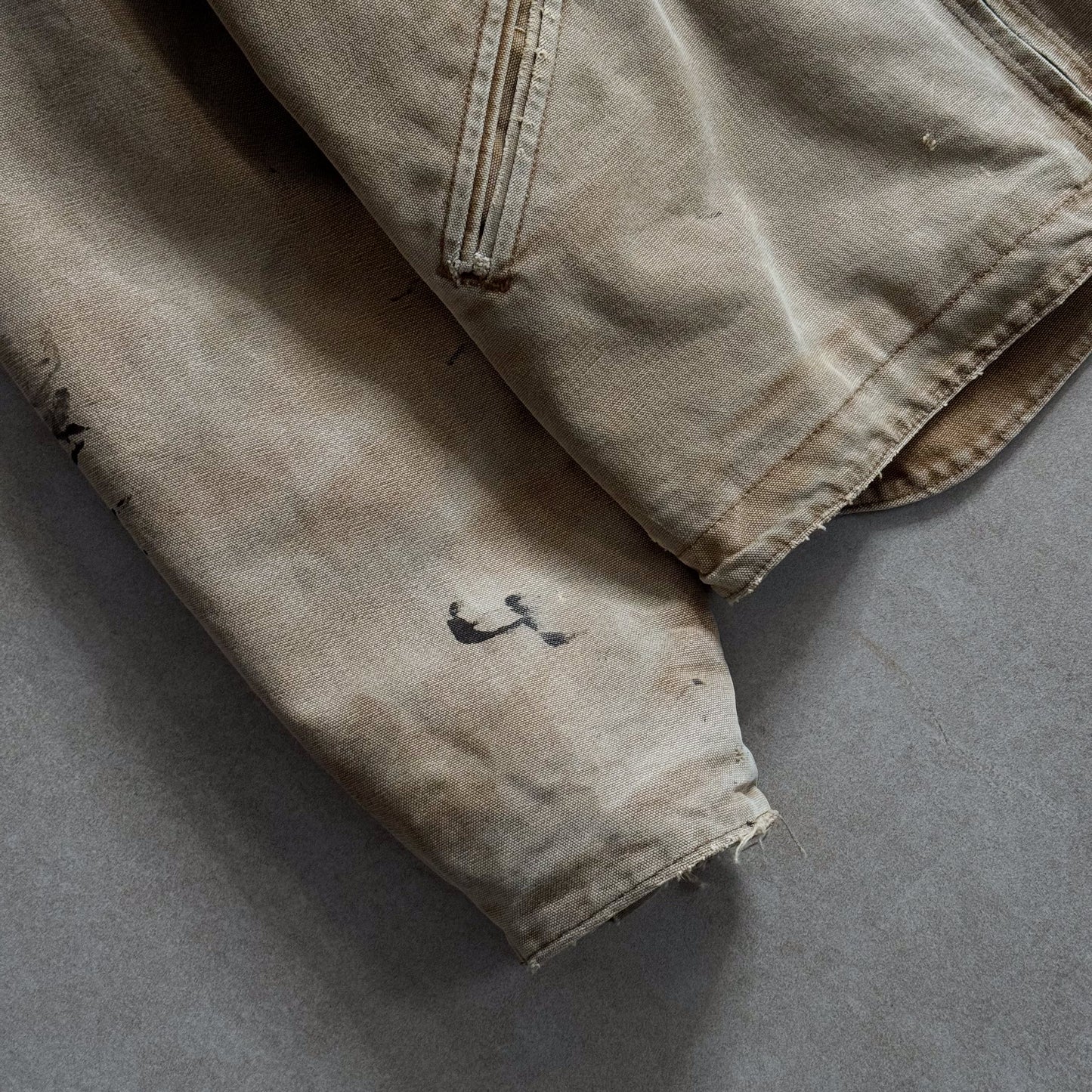 Carhartt Tan Hooded Detroit Jacket - M sullivansvintage