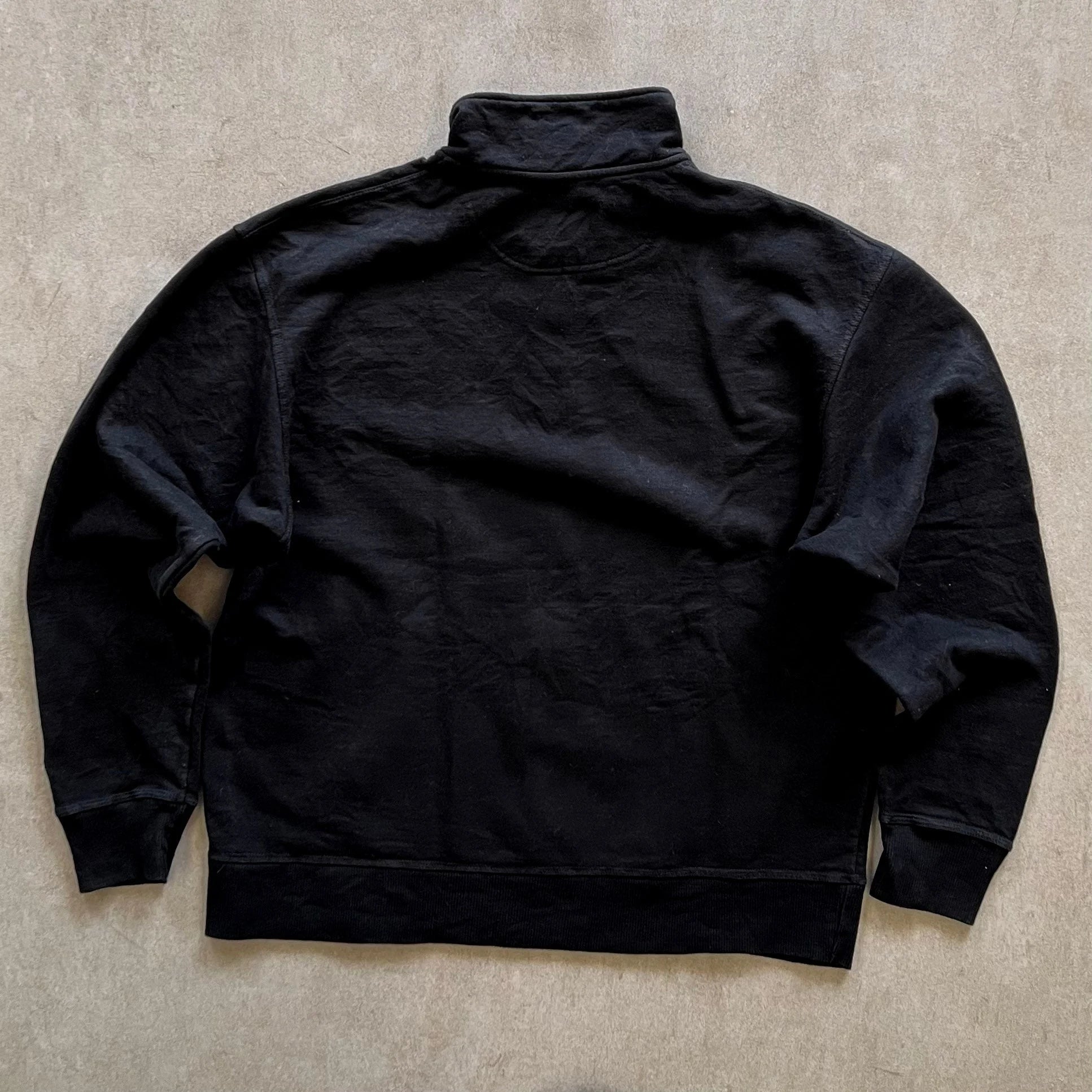 Champion-Black-Quarter-Zip-Jacket-L-sullivansvintage