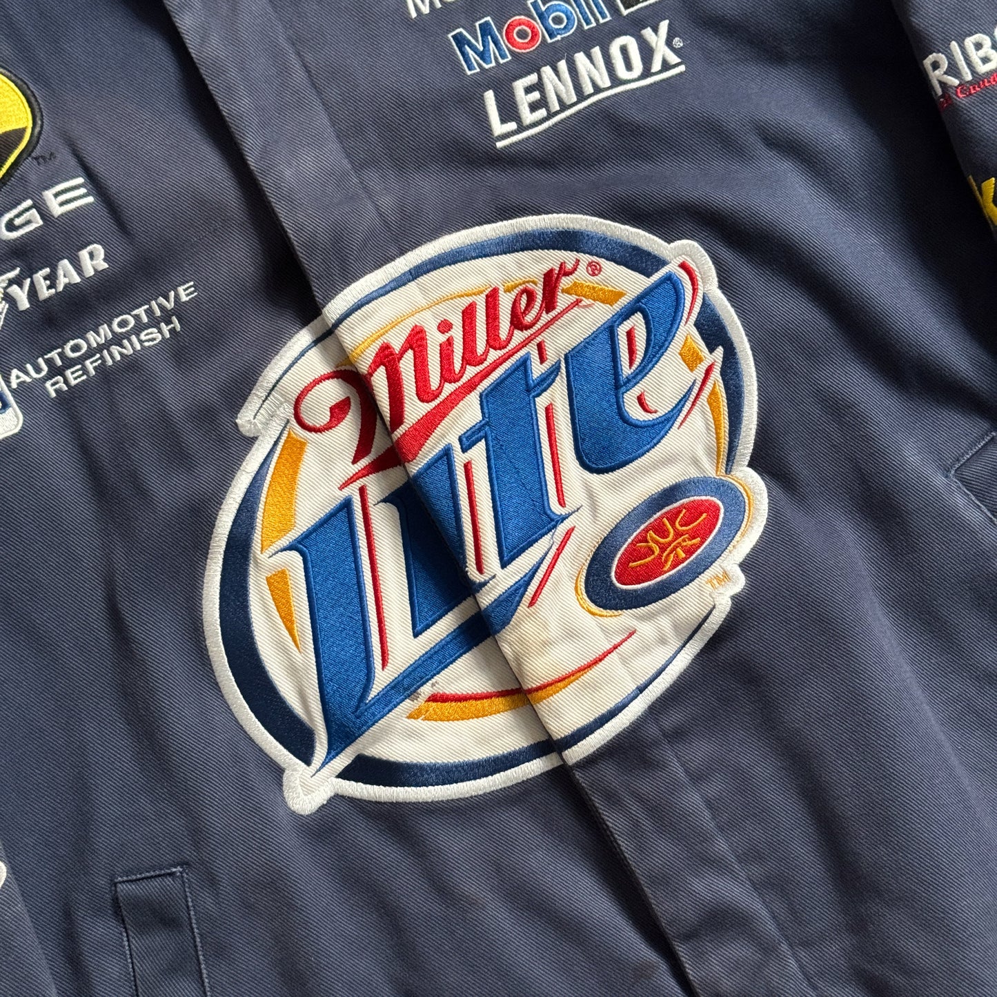 Chase Authentics NASCAR Rusty Wallace Miller Lite Jacket - M sullivansvintage