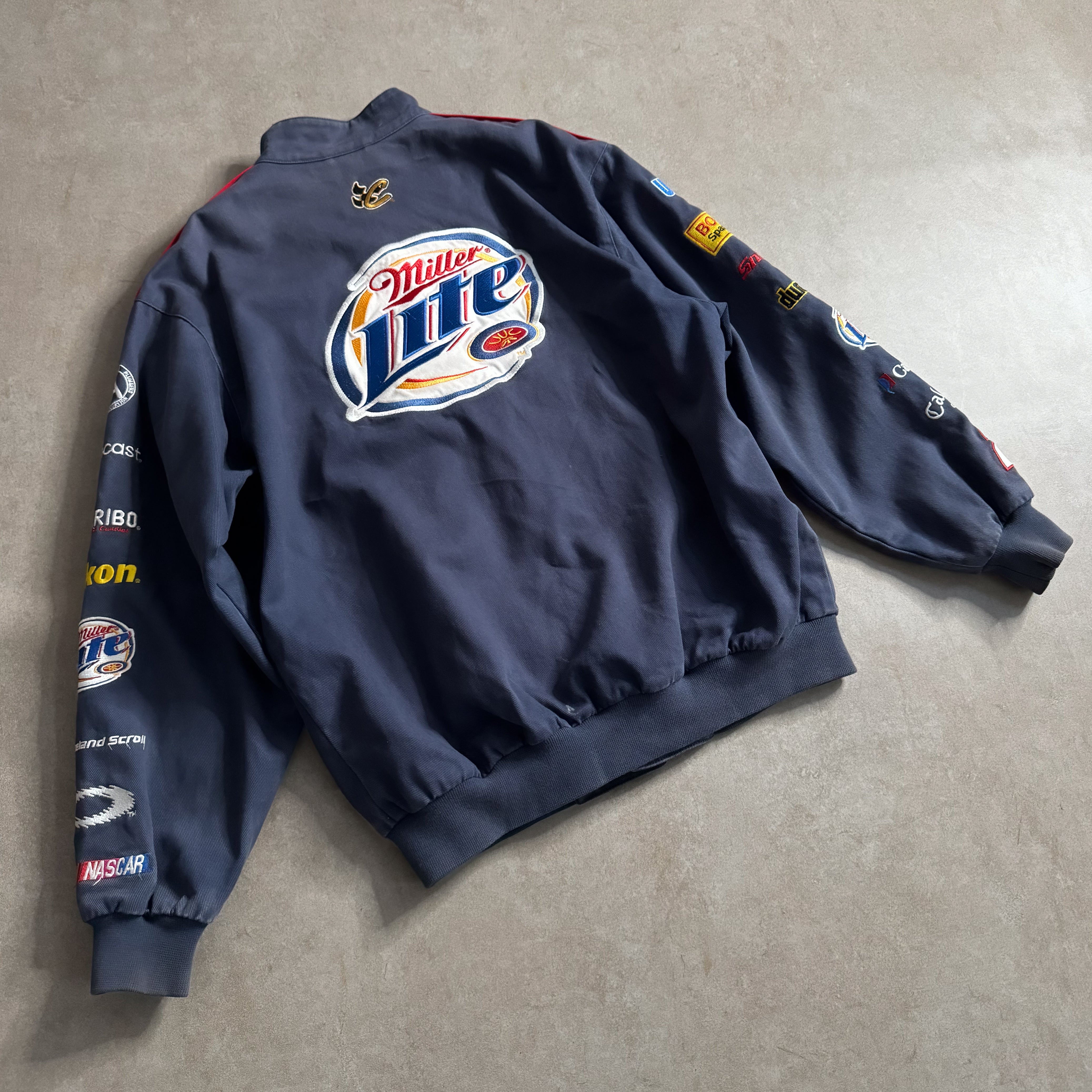 Vintage Chase Authentics NASCAR Jacket Miller Lite Rusty popular Wallace L Large PPG