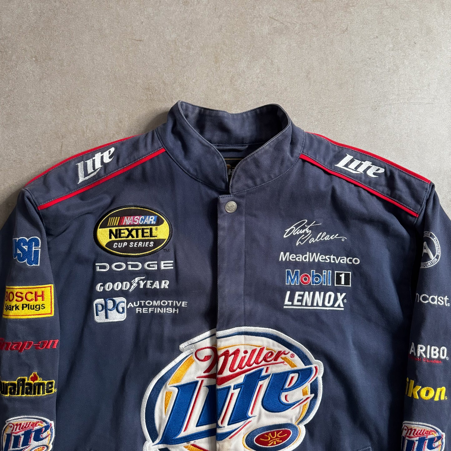 Chase Authentics NASCAR Rusty Wallace Miller Lite Jacket - M sullivansvintage