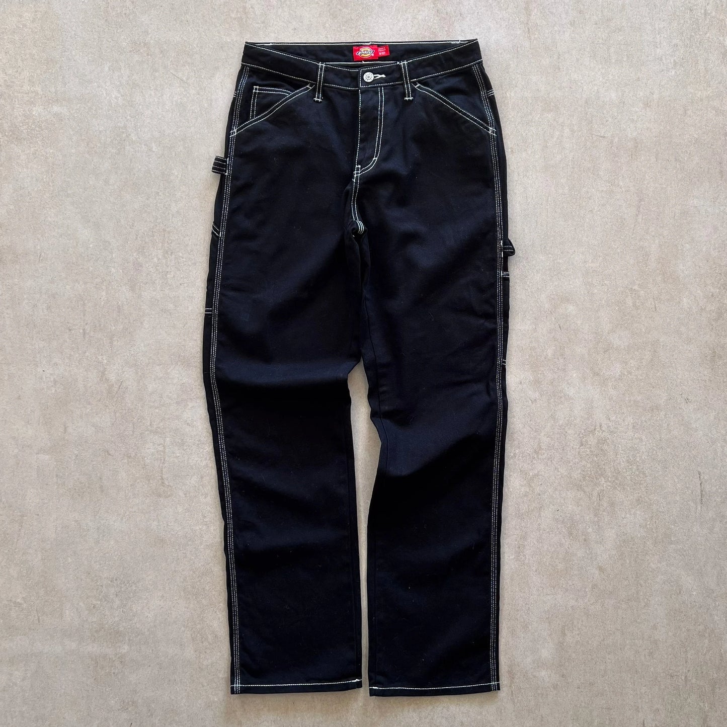 Dickies-Black-White-Stitching-Workwear-Pant-28in-sullivansvintage