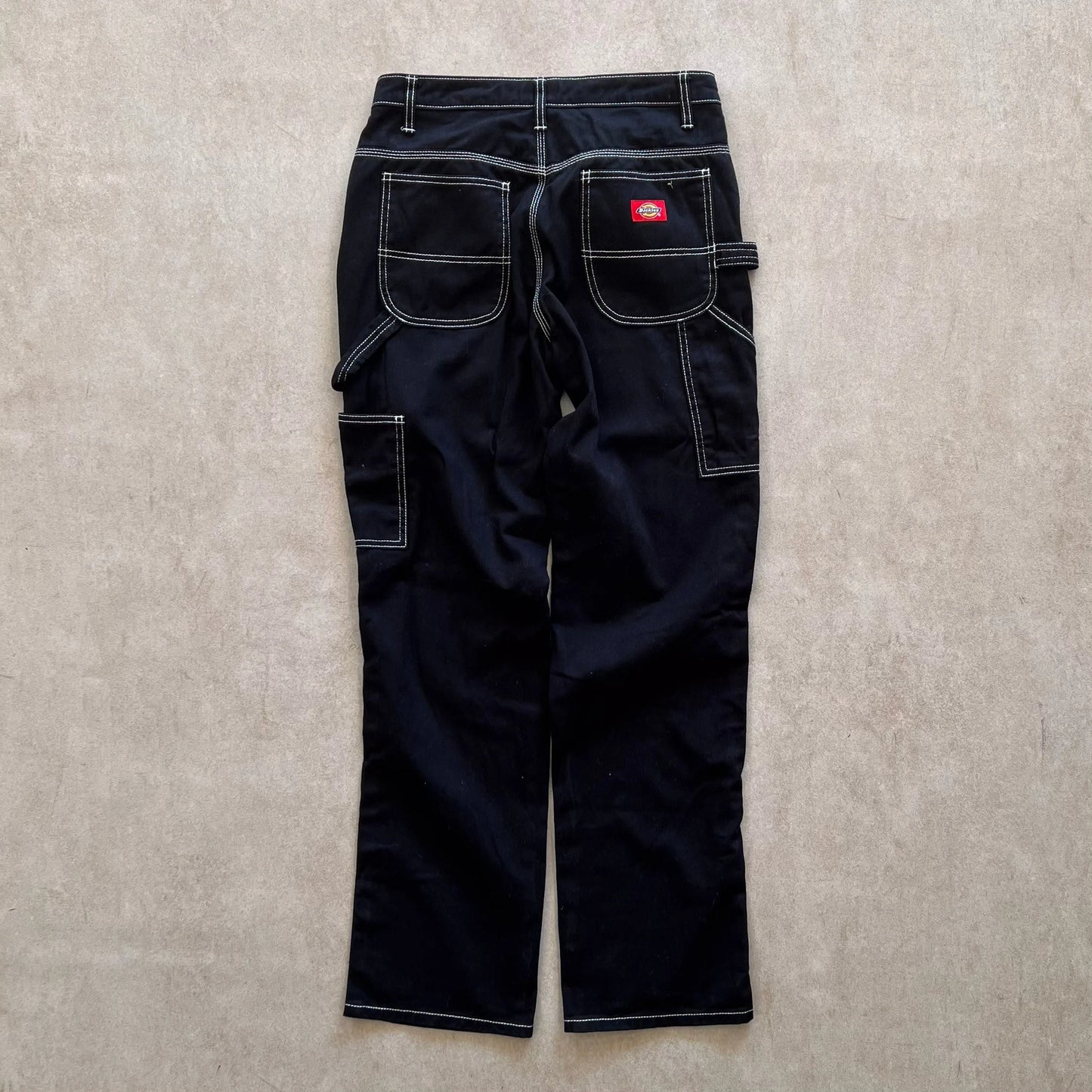 Dickies-Black-White-Stitching-Workwear-Pant-28in-sullivansvintage