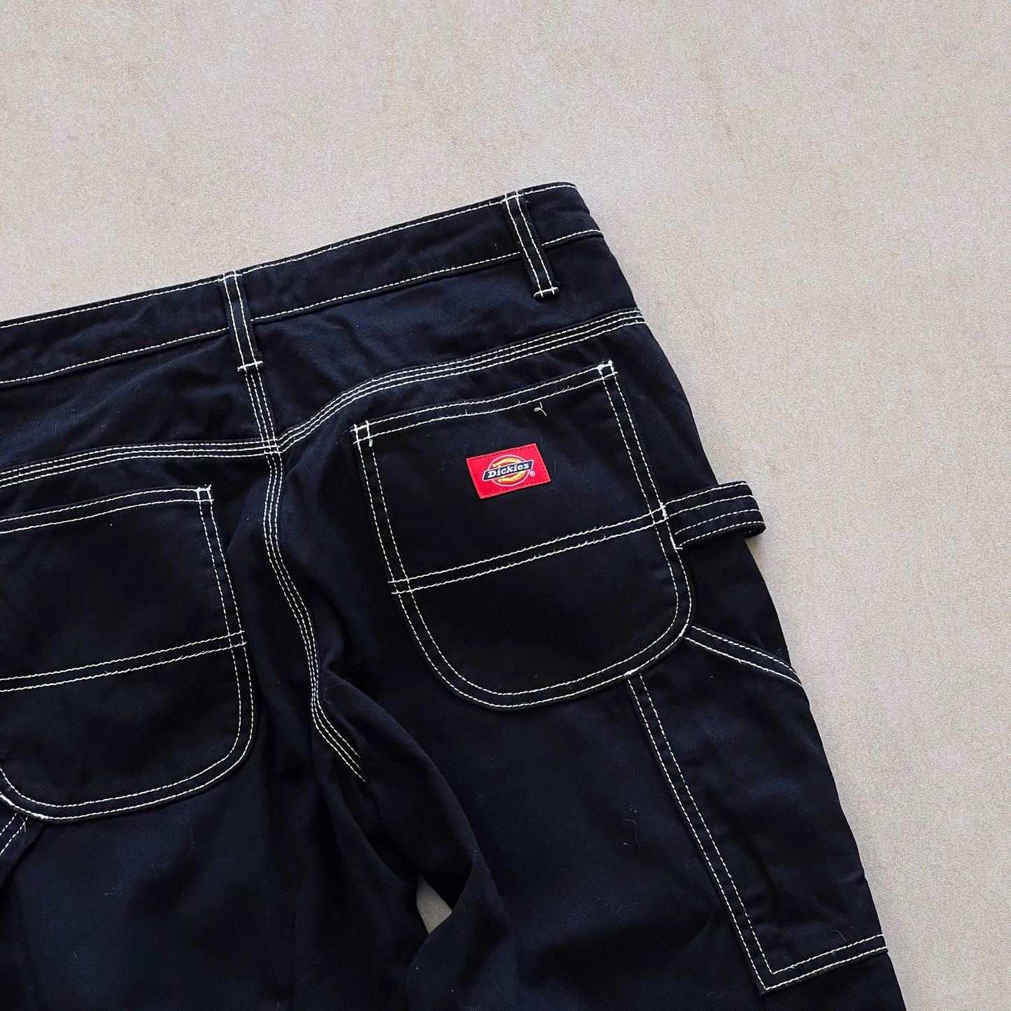 Dickies-Black-White-Stitching-Workwear-Pant-28in-sullivansvintage