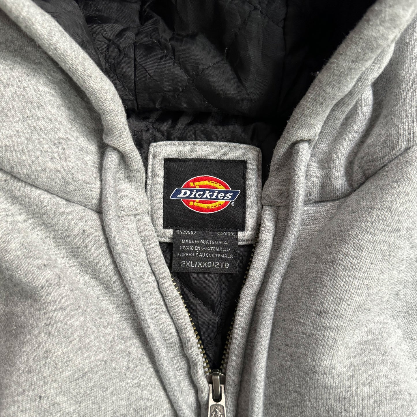 Dickies Grey Fleece Jacket - 2XL sullivansvintage