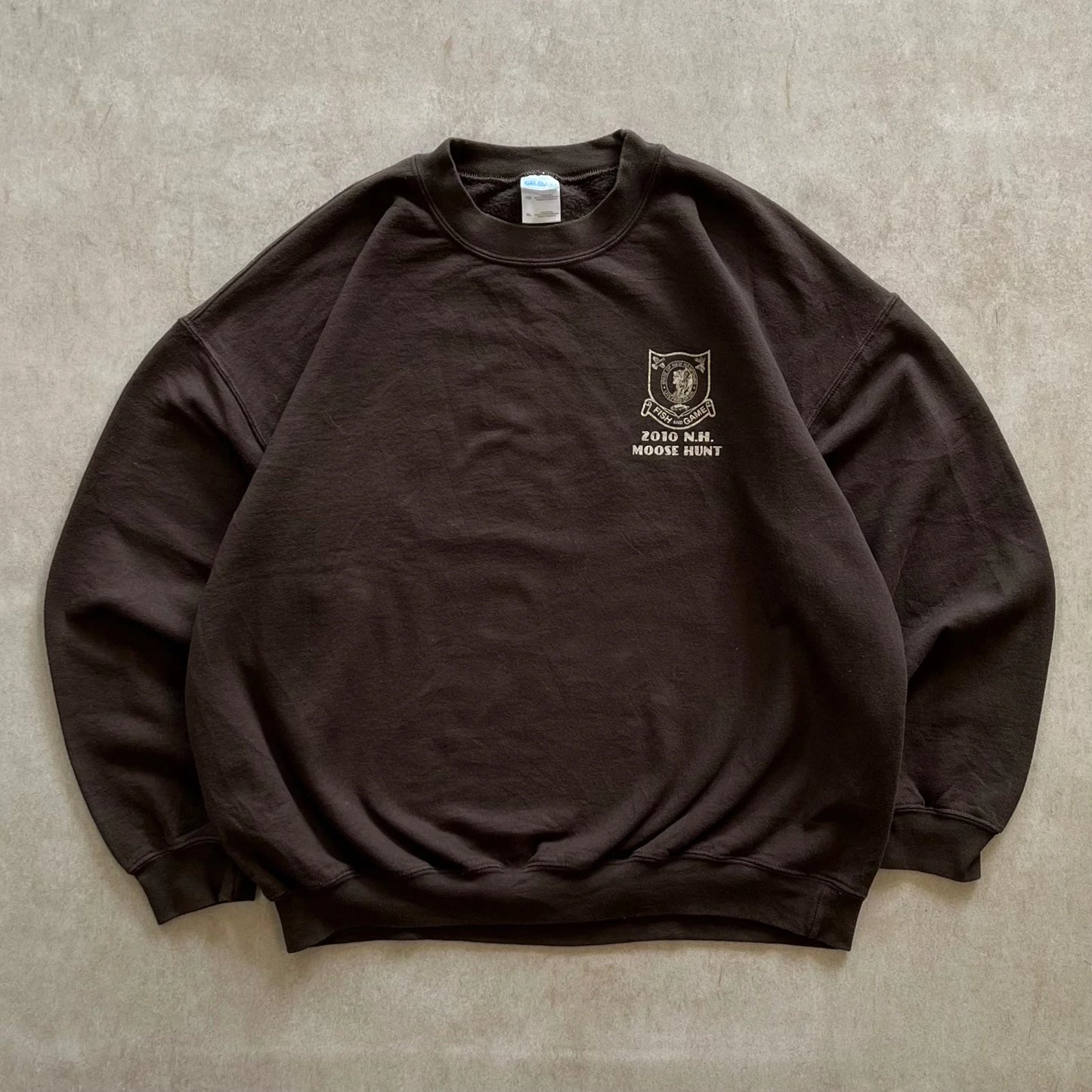 Gildan-Moose-Hunt-Brown-Sweater-XL-sullivansvintage