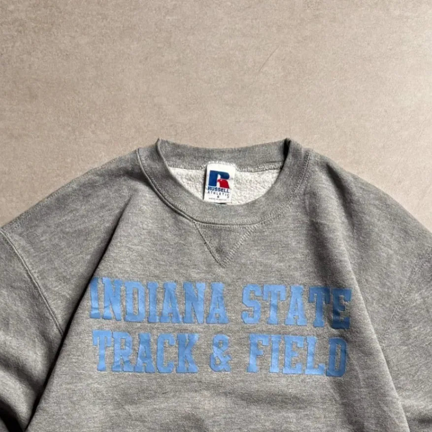Vintage Russell Athletic Gray Sweater - XS Top