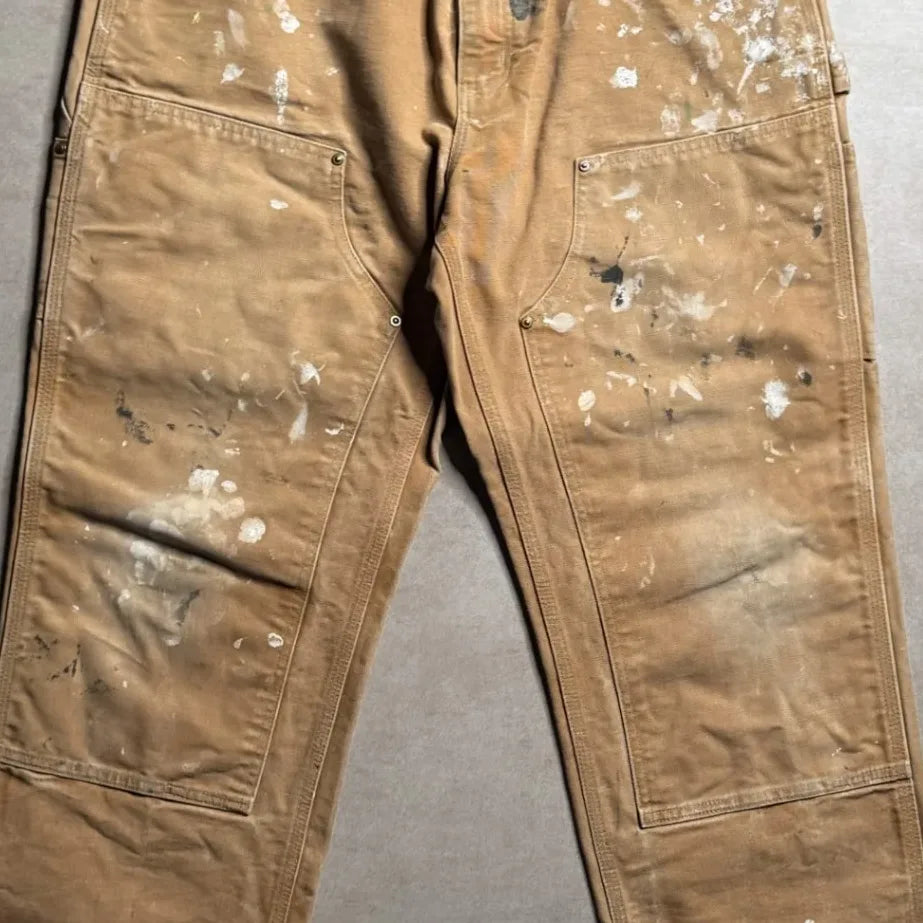 Vintage Carhartt Tan Double Knee Pants - 36x30 Center