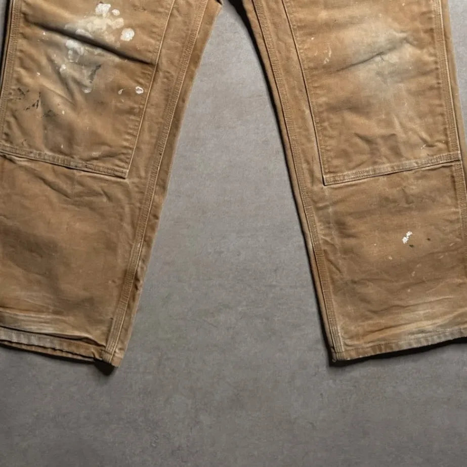 Vintage Carhartt Tan Double Knee Pants - 36x30 Bottom