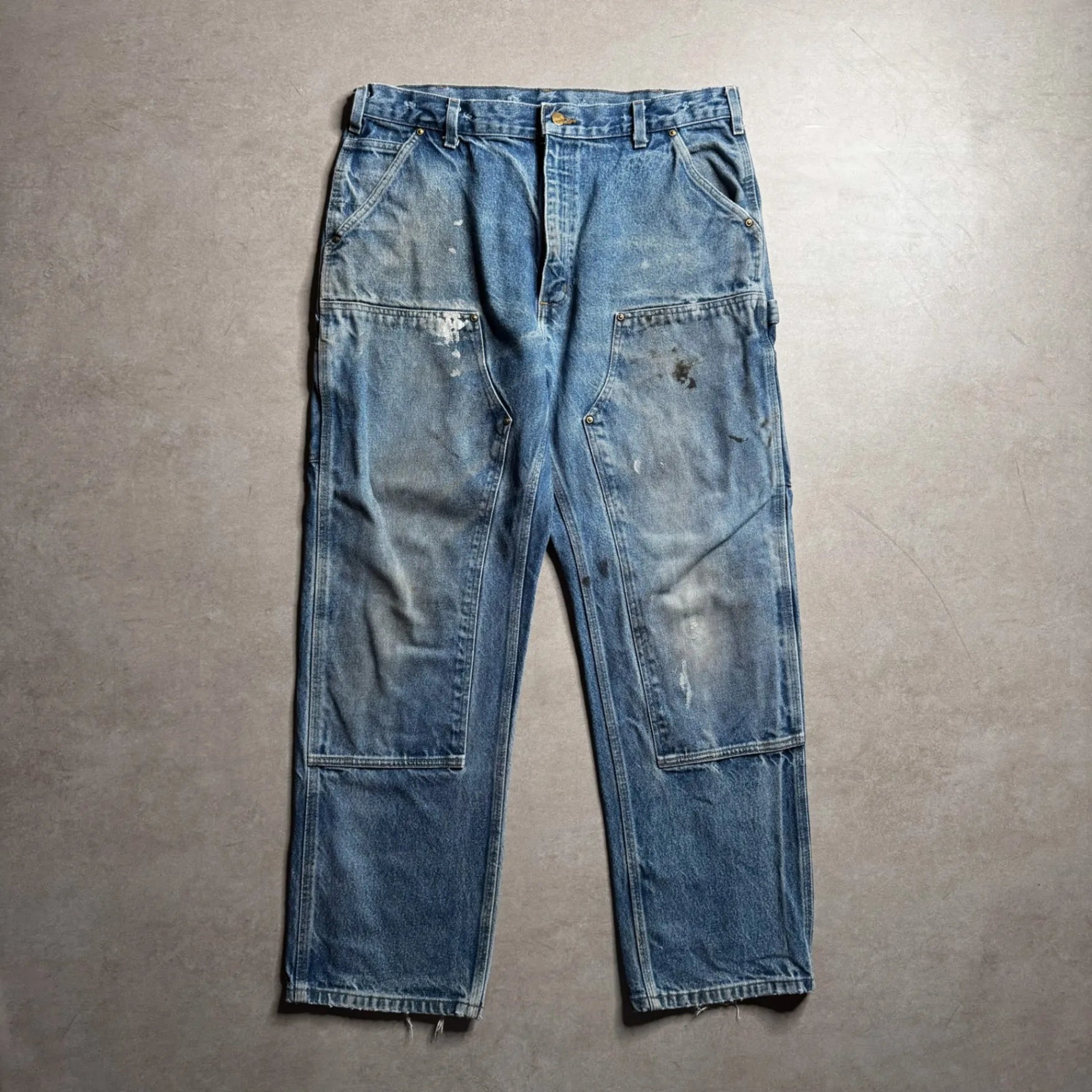 Vintage Carhartt Blue Double Knee Pant - 36x32