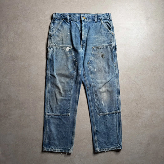 Vintage Carhartt Blue Double Knee Pant - 36x32