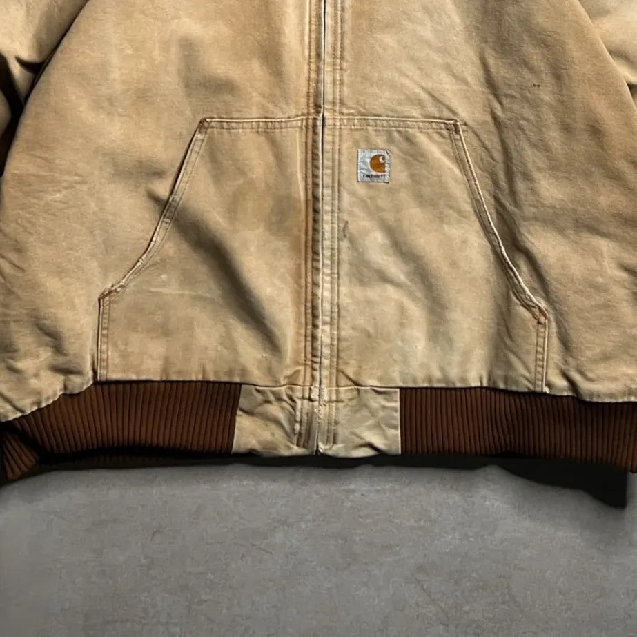 Vintage Carhartt Tan Active Jacket - XL Bottom