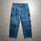 Vintage Blue Double Knee Pants - 36x30