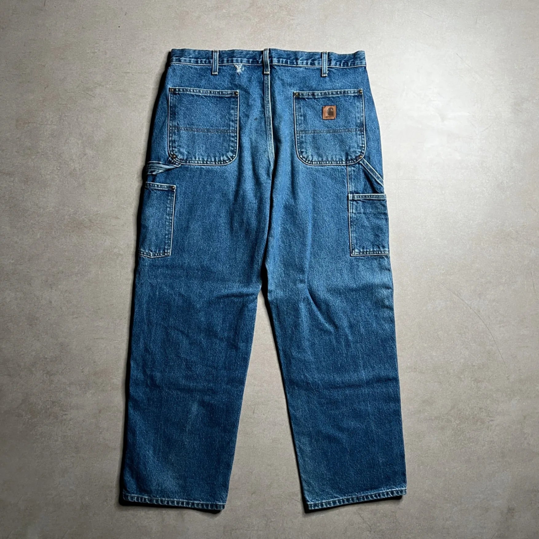 Vintage Blue Double Knee Pants - 36x30