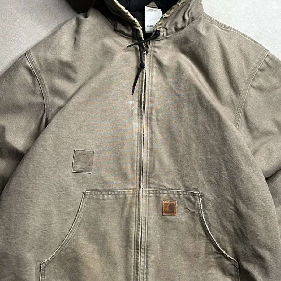 Vintage Carhartt Beige Active Jacket - XL Center