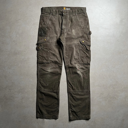 Vintage Carhartt Brown Ripstop Cargo Pants - 32x32