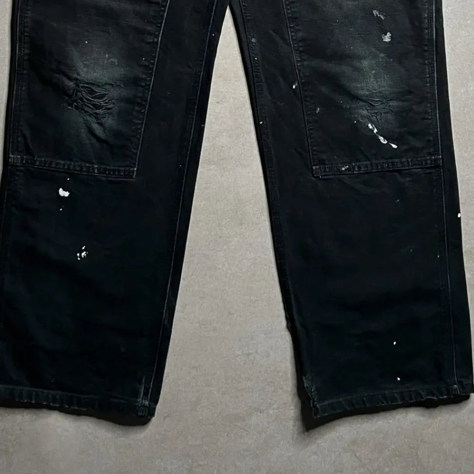 Vintage Carhartt Black Double Knee Pants - 35x34 Bottom