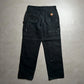 Vintage Carhartt Black Double Knee Pants - 35x34