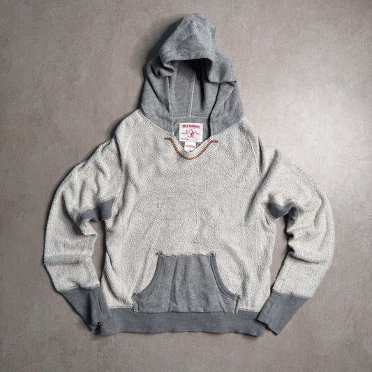 Vintage True Religon Grey Hooded Sweatshirt - S