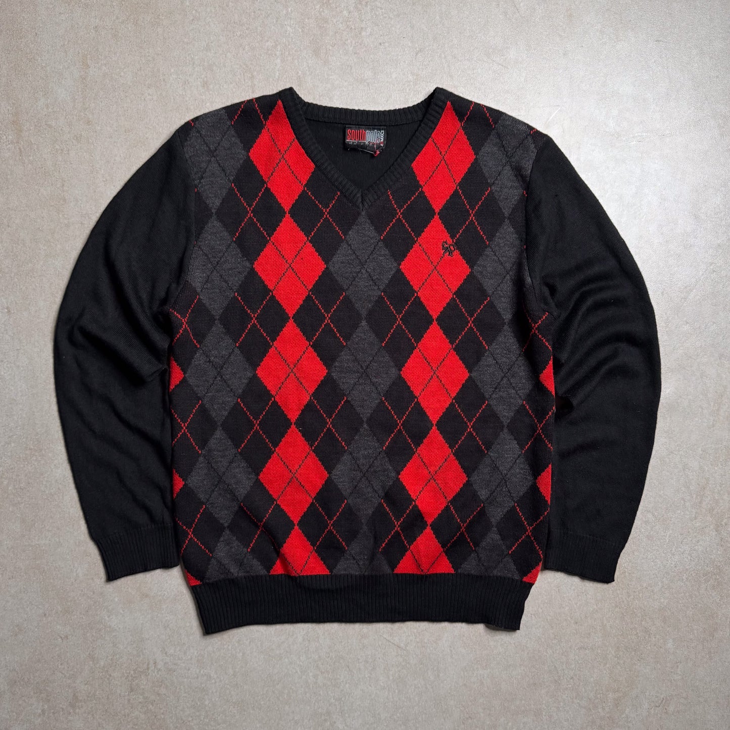 Vintage South Pole Black/Red Sweater - 3XS