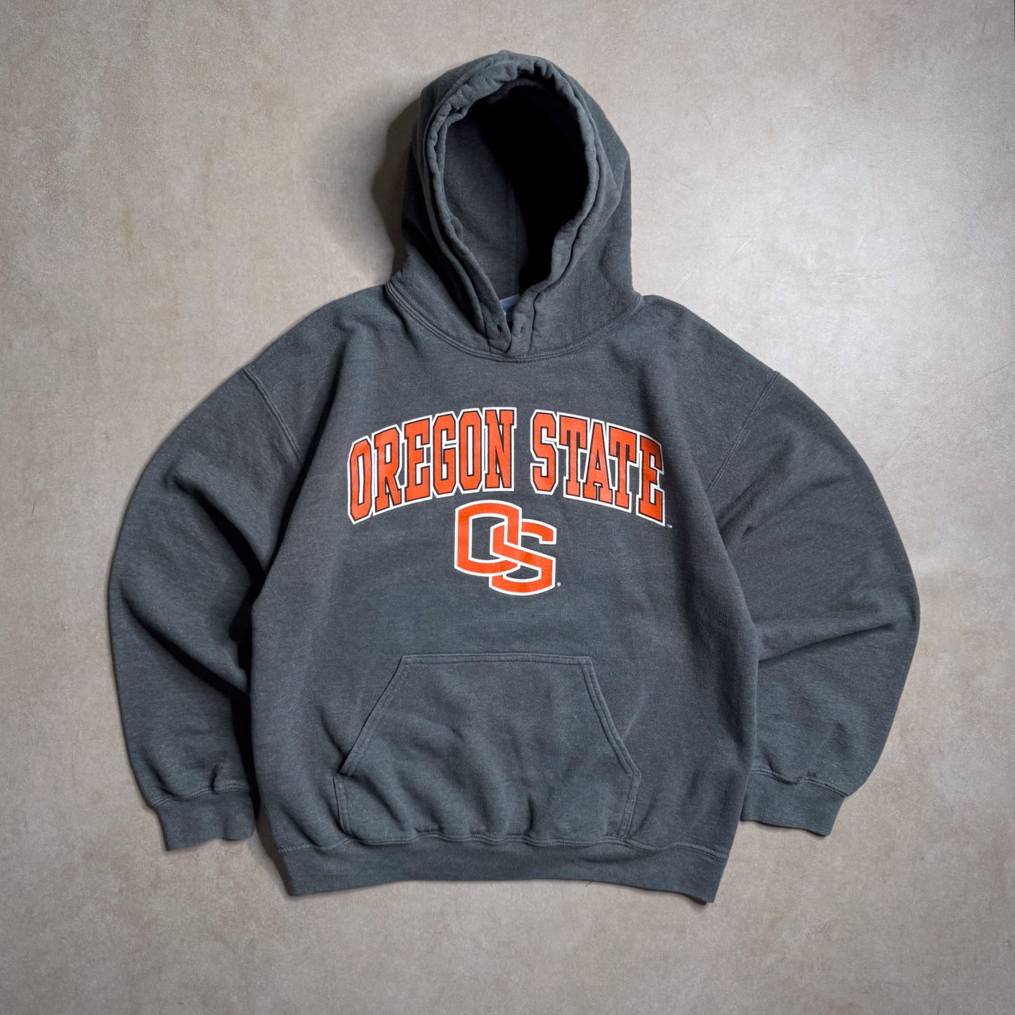 Vintage Gildan Grey Oregon State Hoodie - S