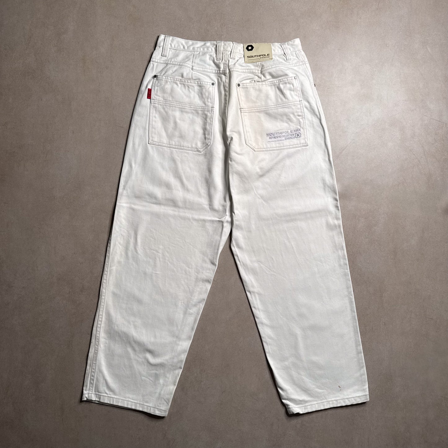 Vintage Southpole White Pants - 38x30