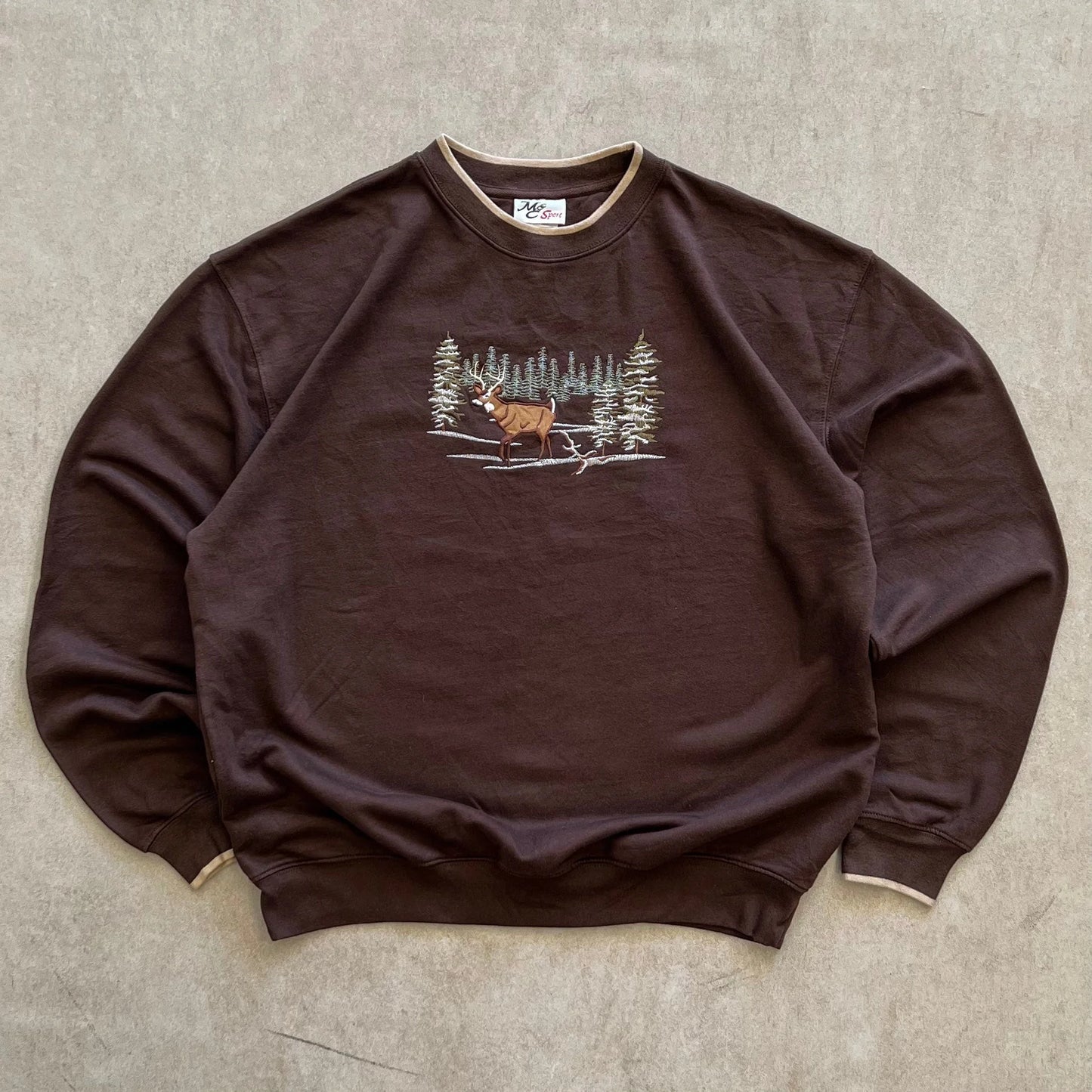 MC-Sport-Brown-Deer-Sweater-XL-sullivansvintage