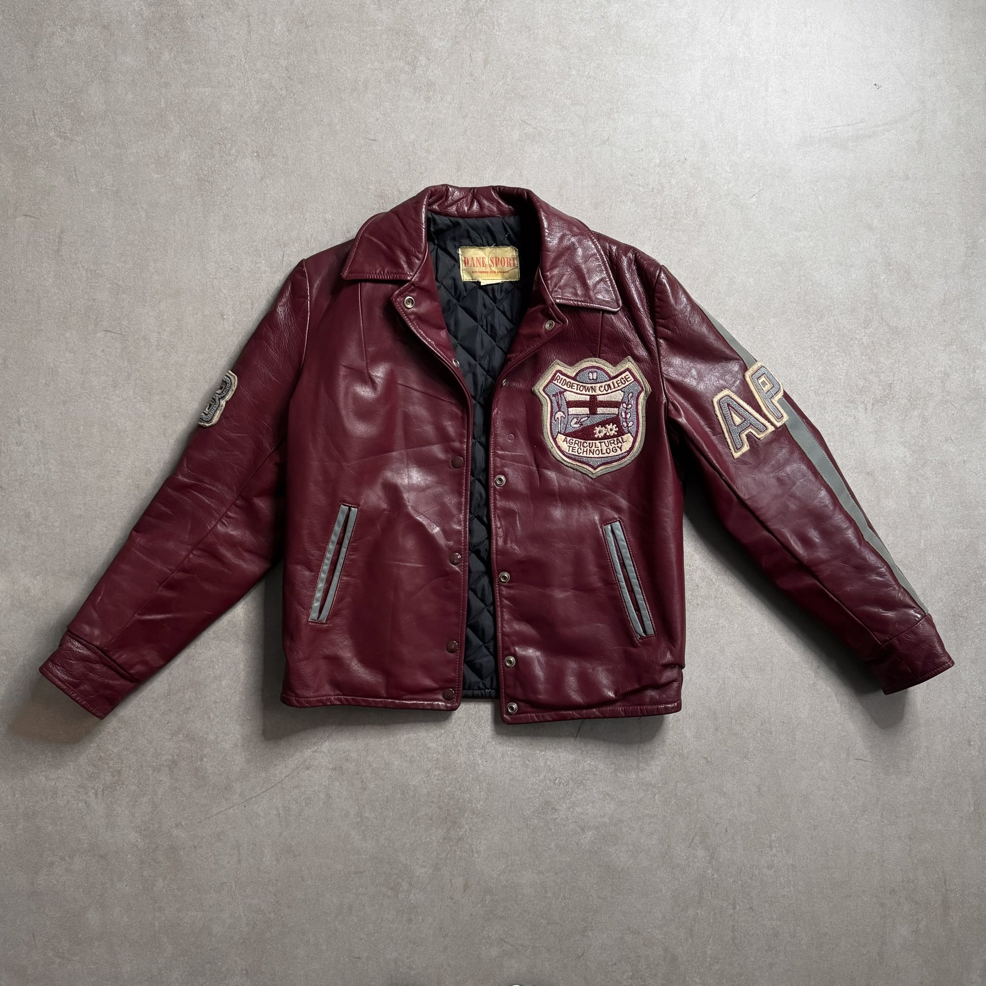 VIntage Dane Sport Burgundy Leather Jacket - S sullivansvintage
