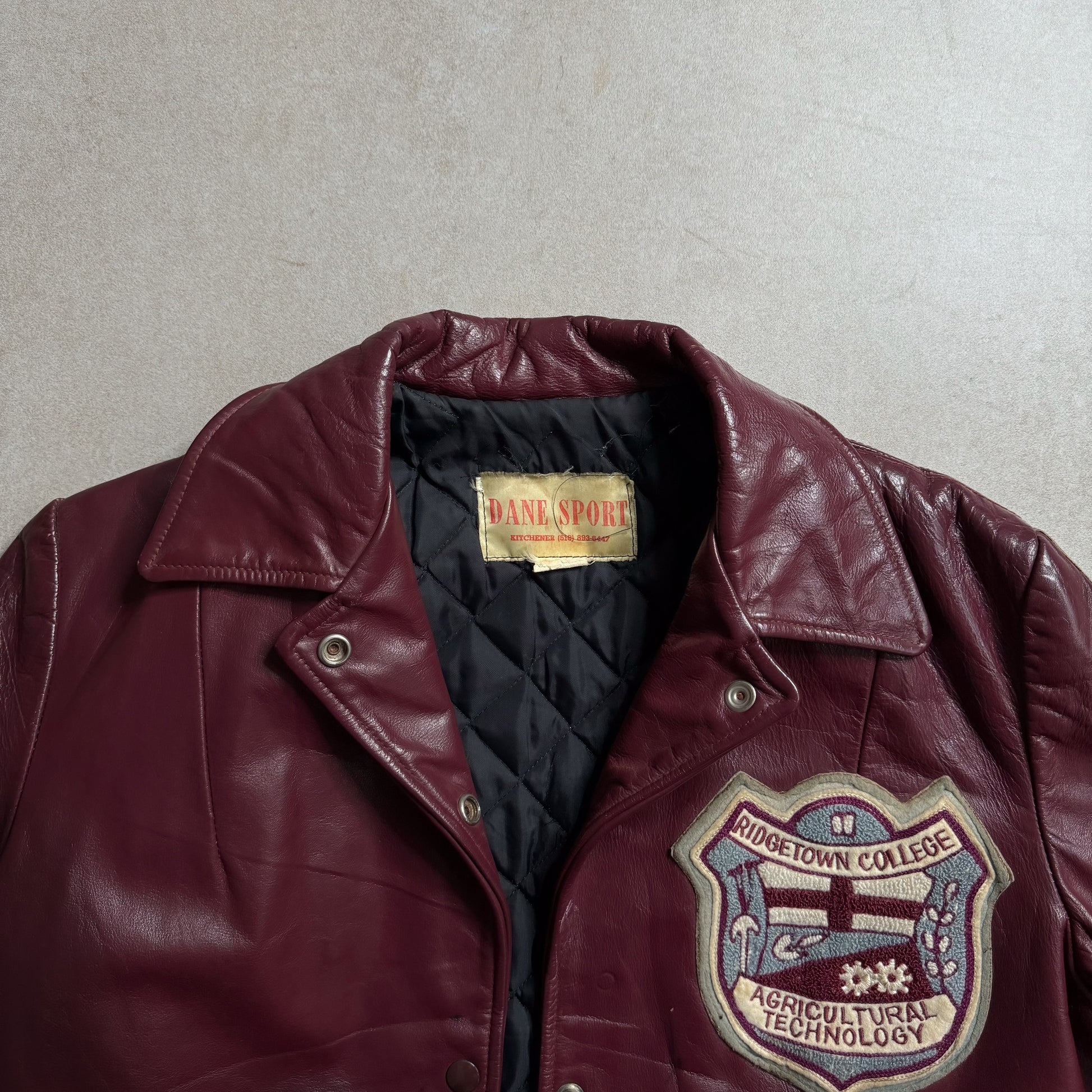 VIntage Dane Sport Burgundy Leather Jacket - S sullivansvintage