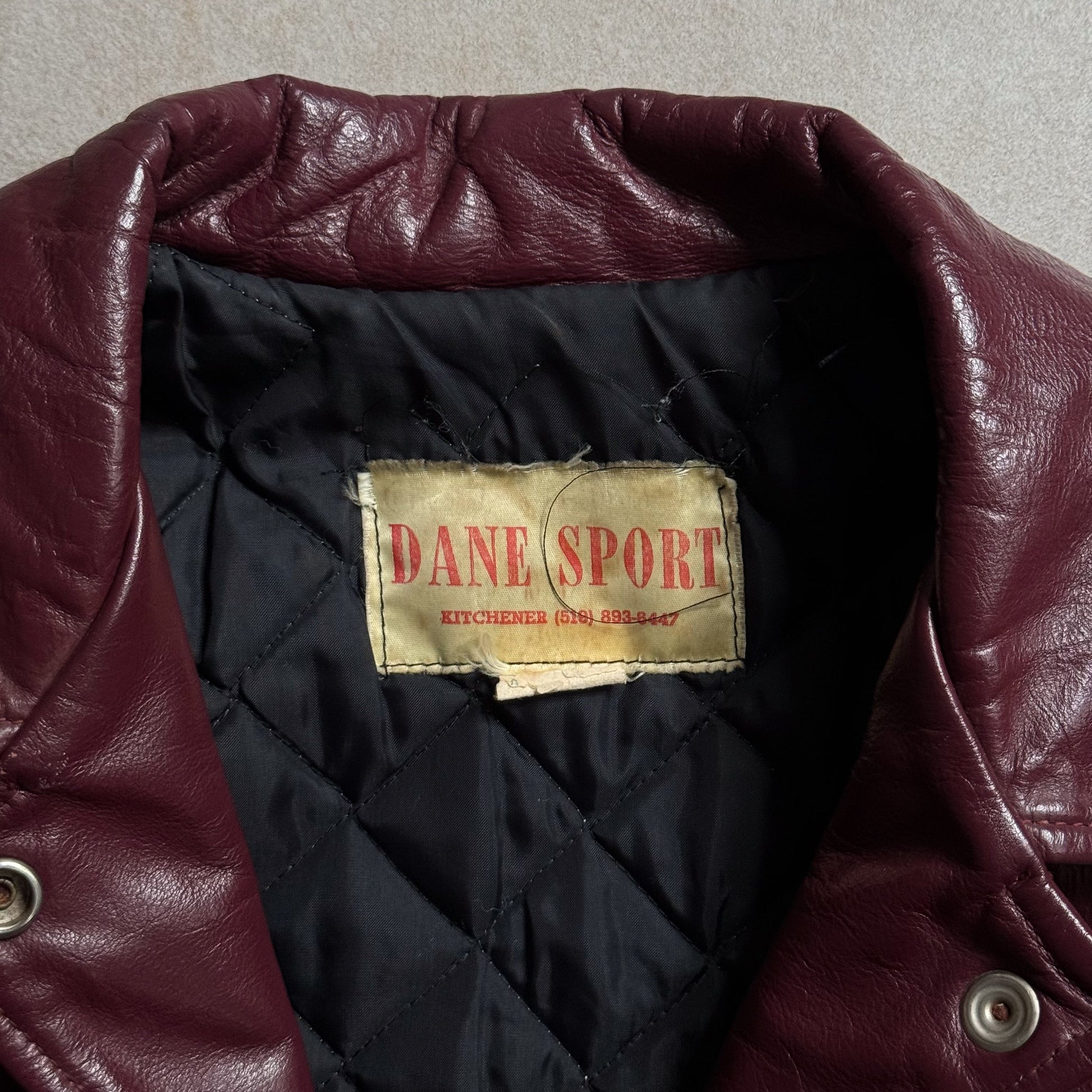 VIntage Dane Sport Burgundy Leather Jacket - S sullivansvintage