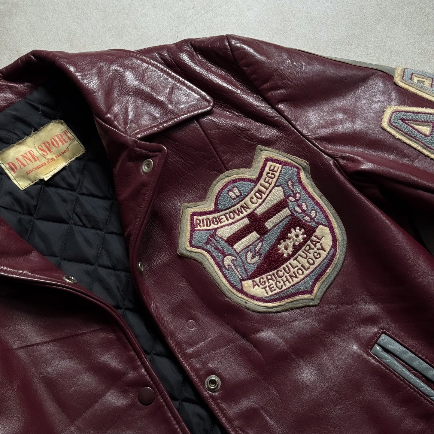 VIntage Dane Sport Burgundy Leather Jacket - S sullivansvintage
