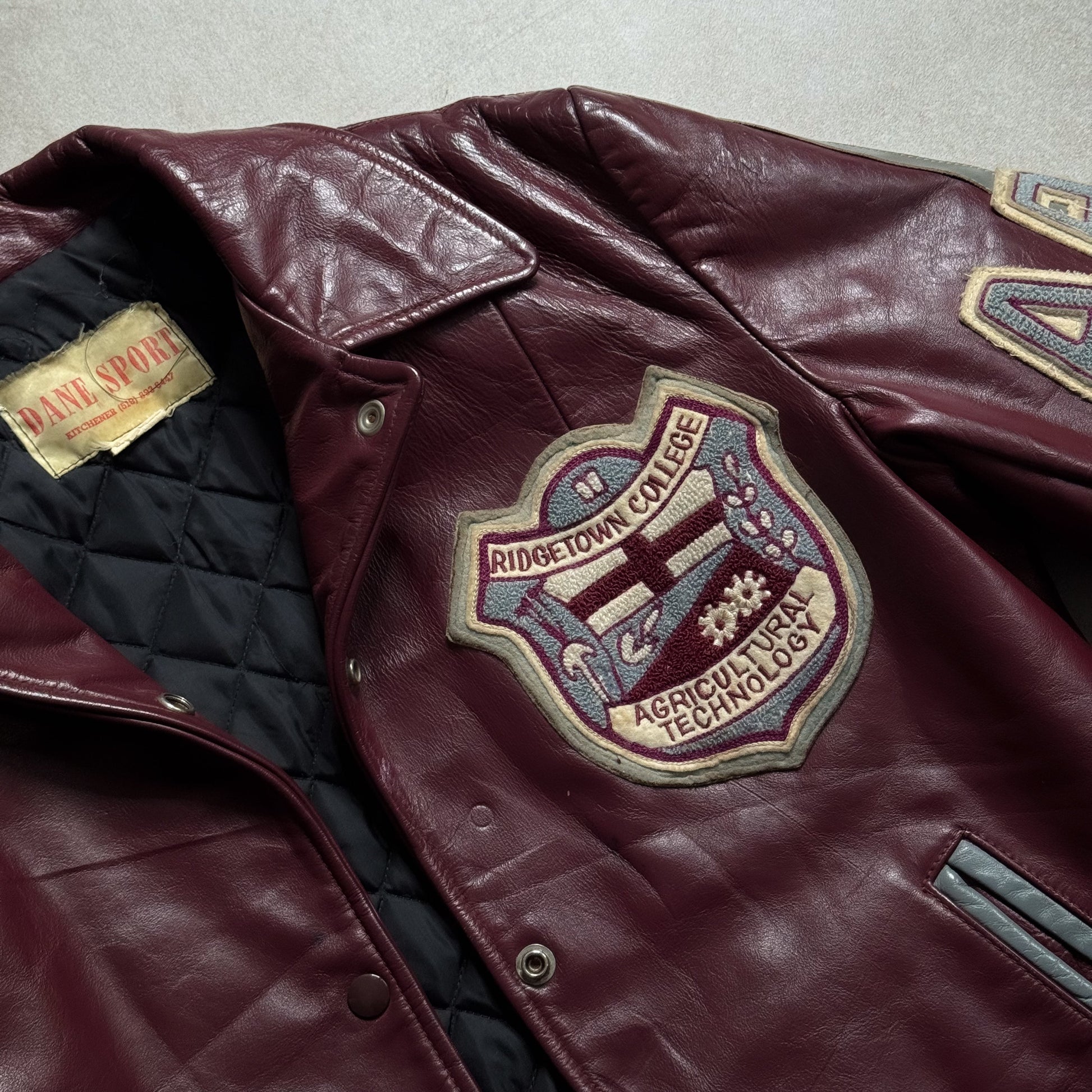 VIntage Dane Sport Burgundy Leather Jacket - S sullivansvintage