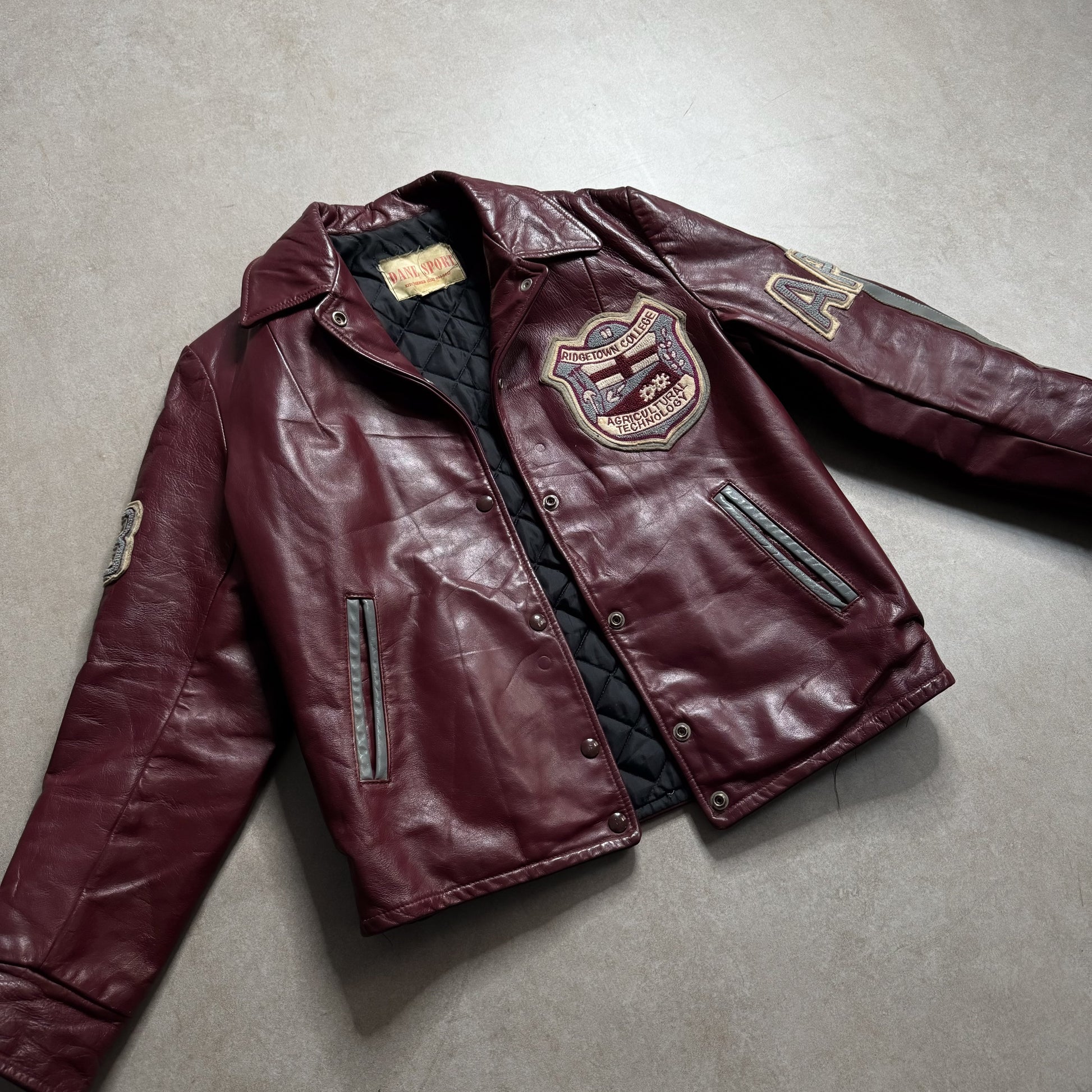 VIntage Dane Sport Burgundy Leather Jacket - S sullivansvintage