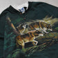 Vintage Art Unlimited Sportswear Green Wolf Graphic Sweater - XL sullivansvintage