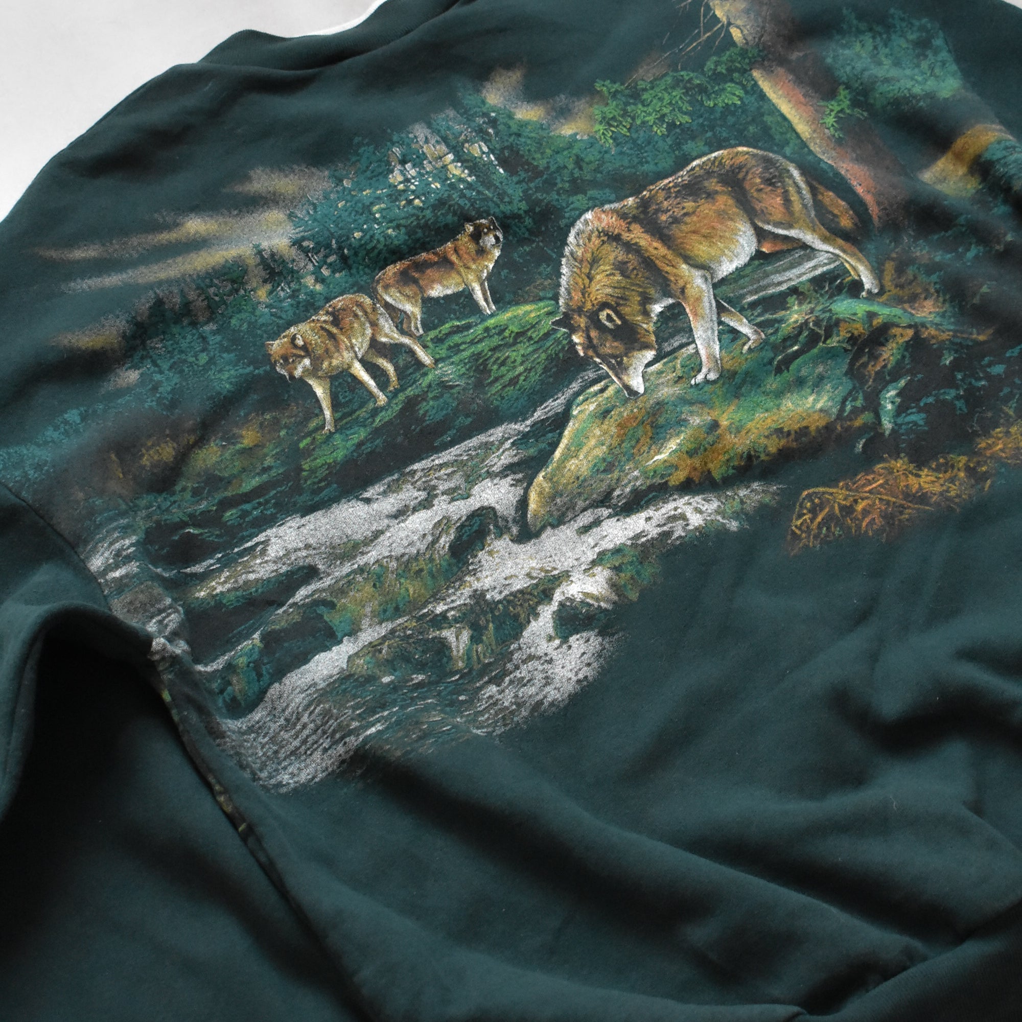 Vintage Art Unlimited Sportswear Sweatshirt Fox Graphic All Over Print store 2XL