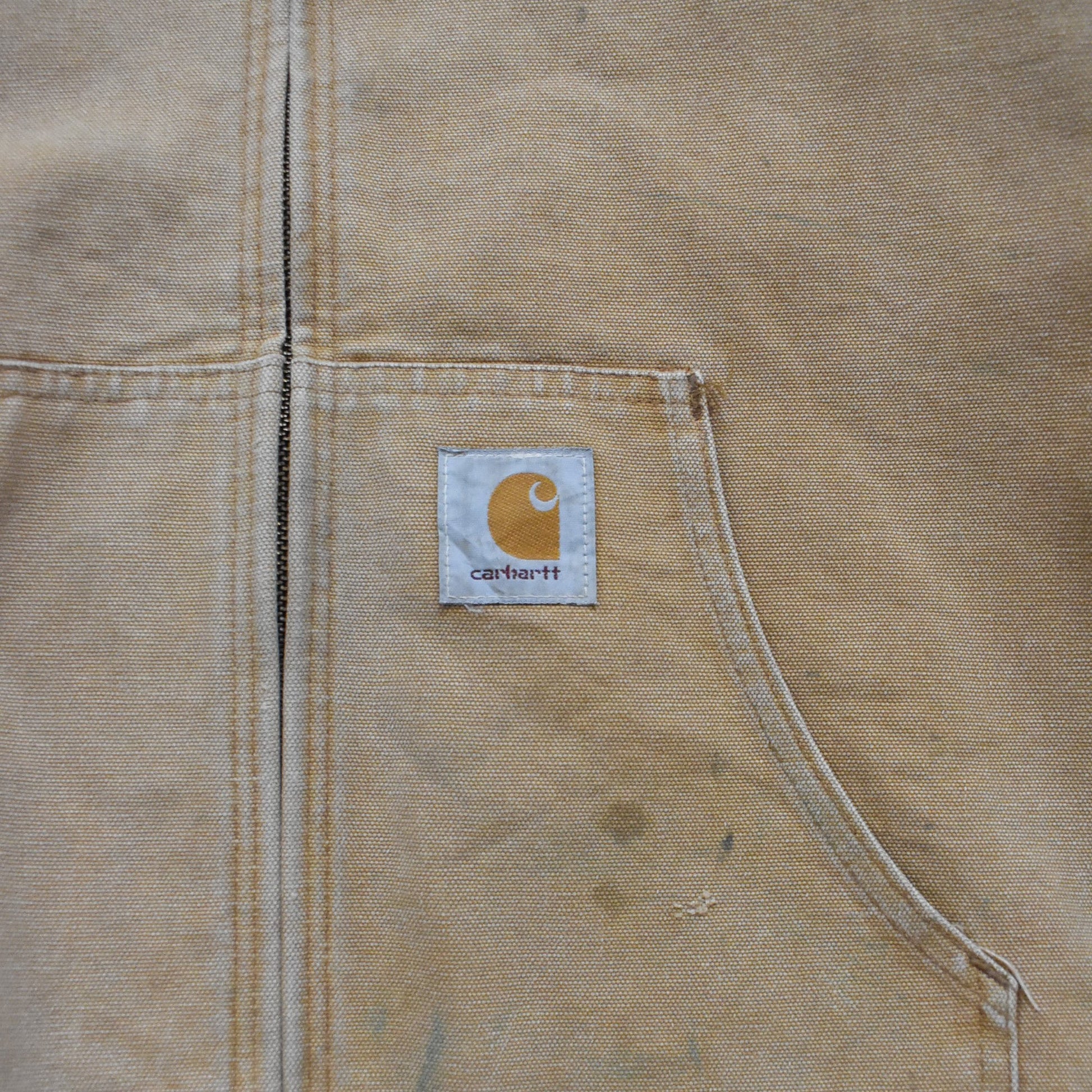 Vintage Carhartt Beige Active Hoodie Jacket - L sullivansvintage