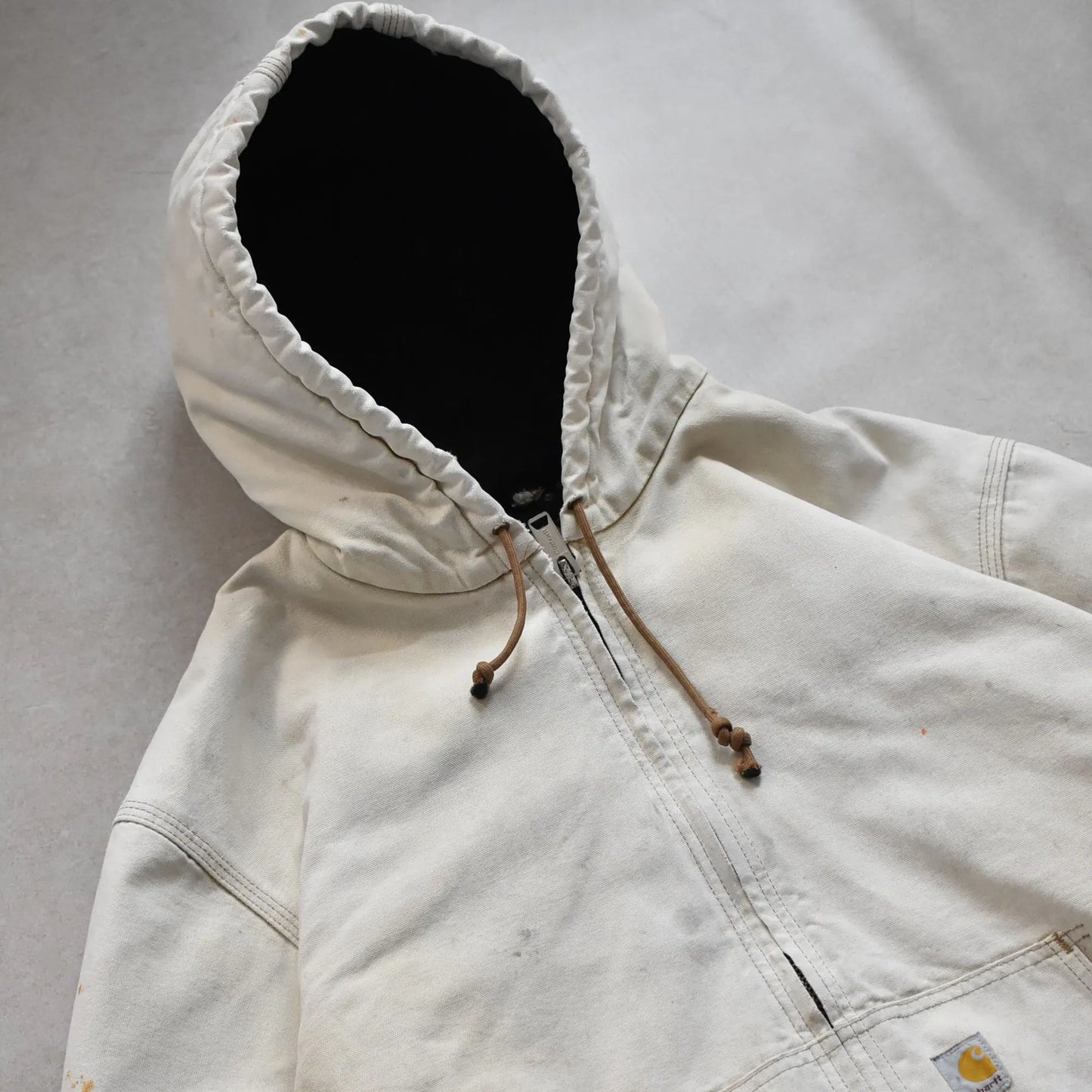 Vintage Carhartt Beige Active Hoodie Jacket - XL sullivansvintage