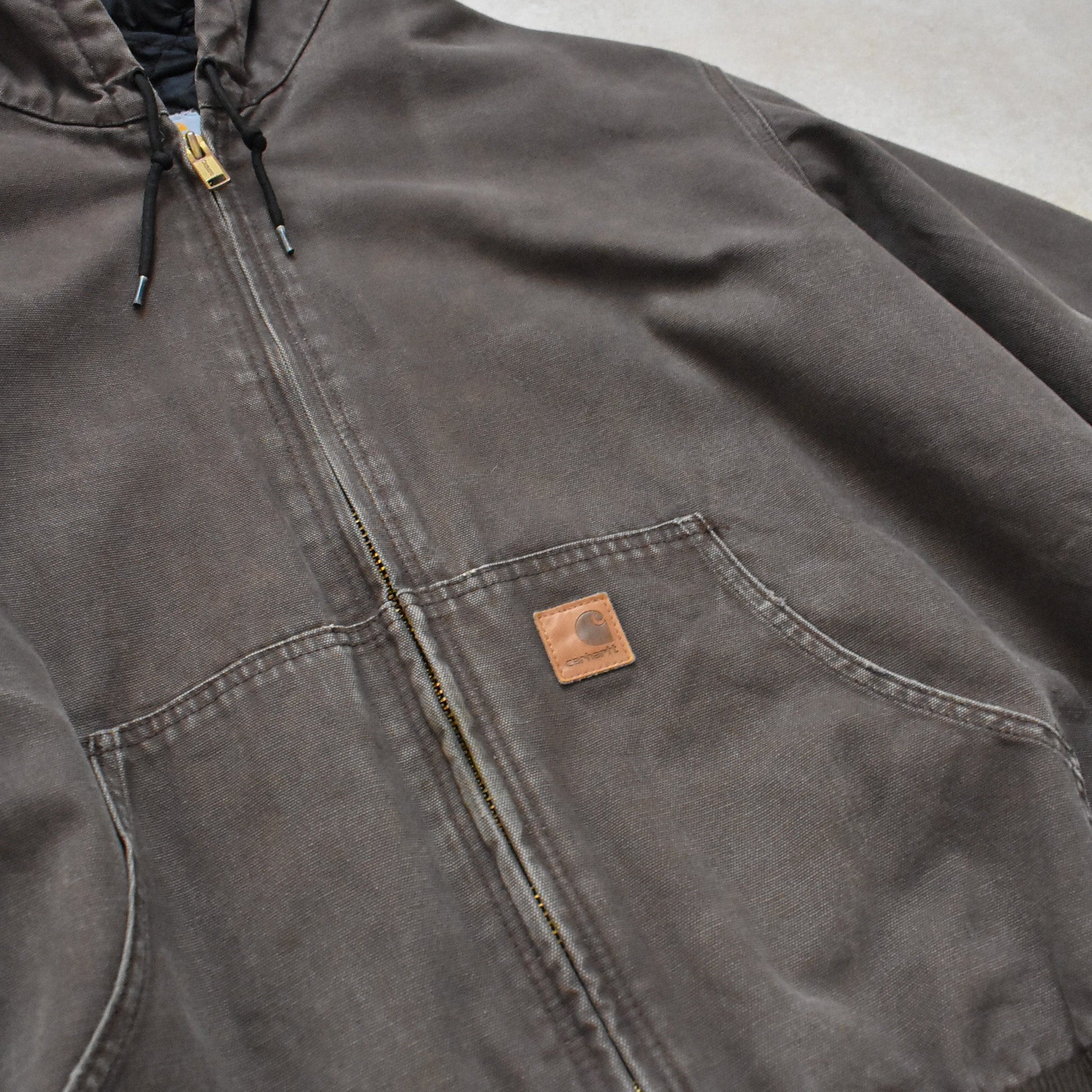 Vintage Carhartt Brown Active Hoodie Jacket - XL sullivansvintage