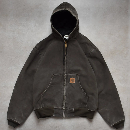 Vintage Carhartt Brown Active Hoodie Jacket - XL sullivansvintage