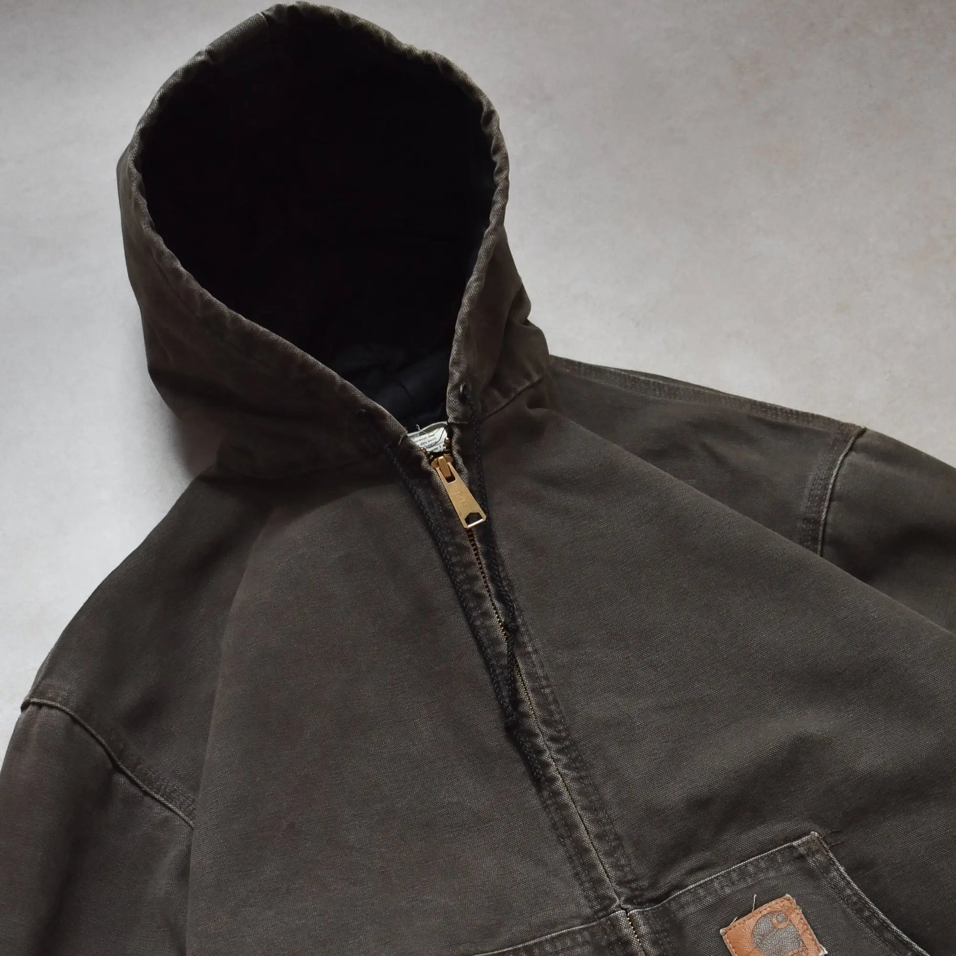 Vintage Carhartt Brown Active Hoodie Jacket - XL sullivansvintage