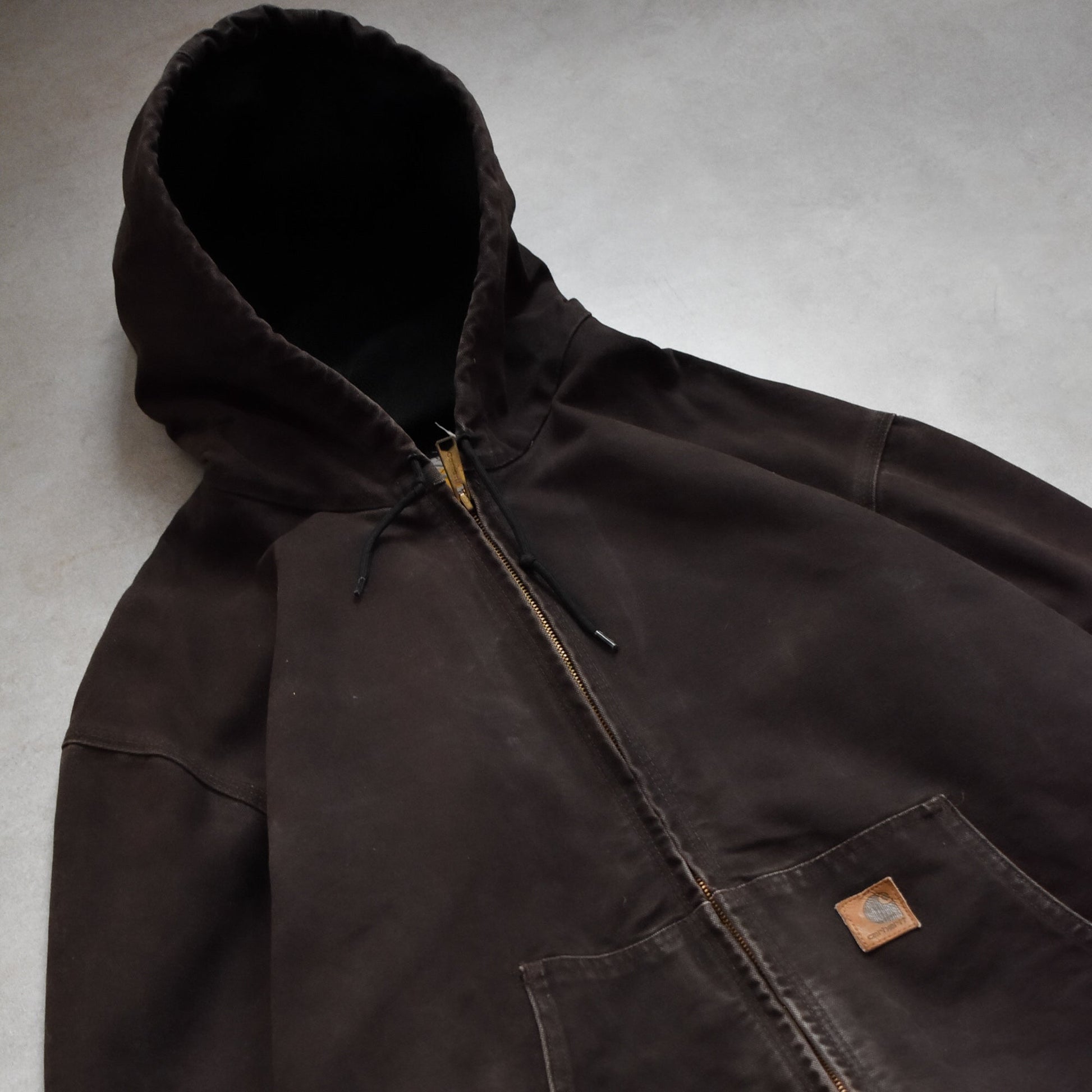 Vintage Carhartt Brown Active Hoodie Jacket - XL sullivansvintage