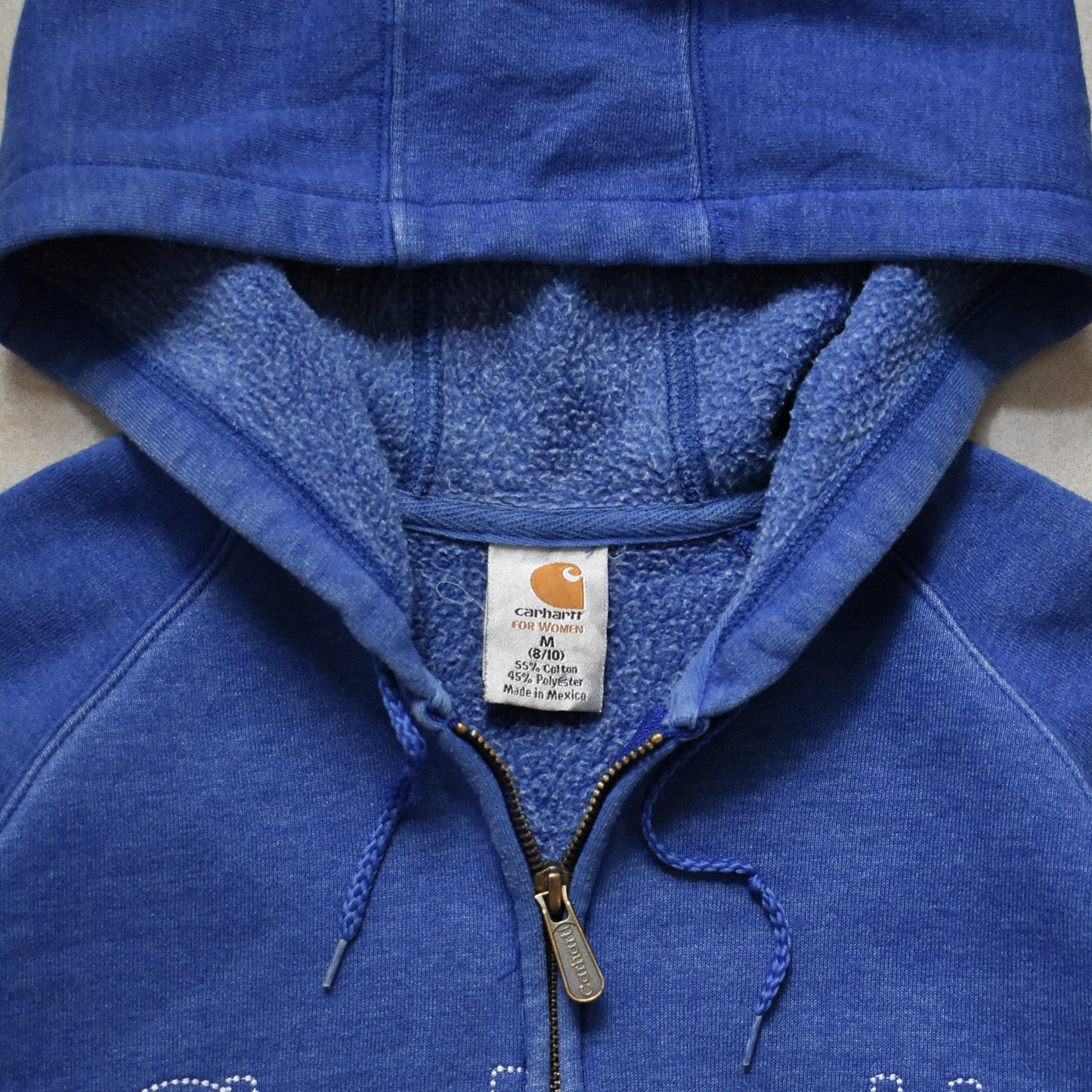 Vintage Carhartt Embroidered Blue Hoodie Jacket - S sullivansvintage