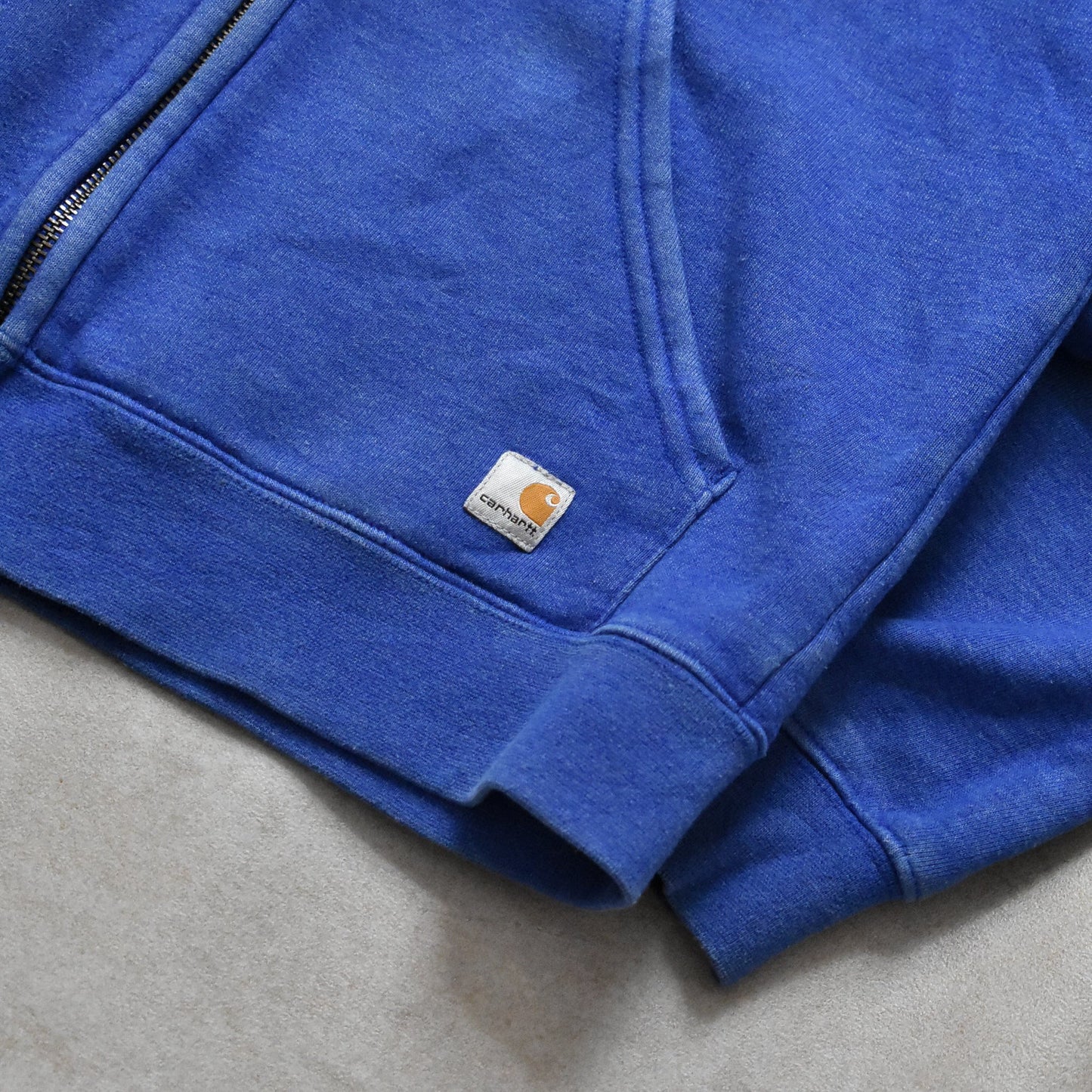 Vintage Carhartt Embroidered Blue Hoodie Jacket - S sullivansvintage