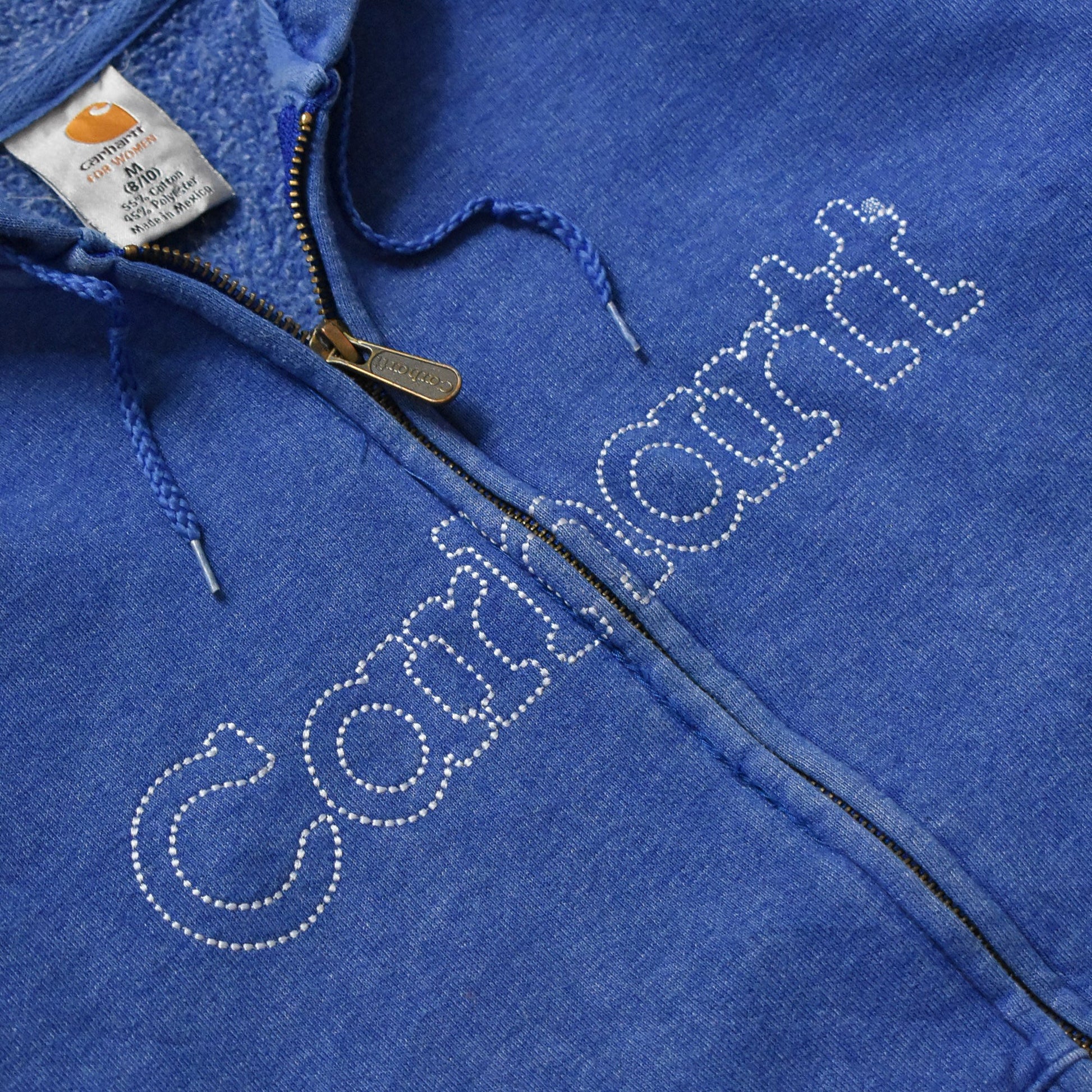 Vintage Carhartt Embroidered Blue Hoodie Jacket - S sullivansvintage